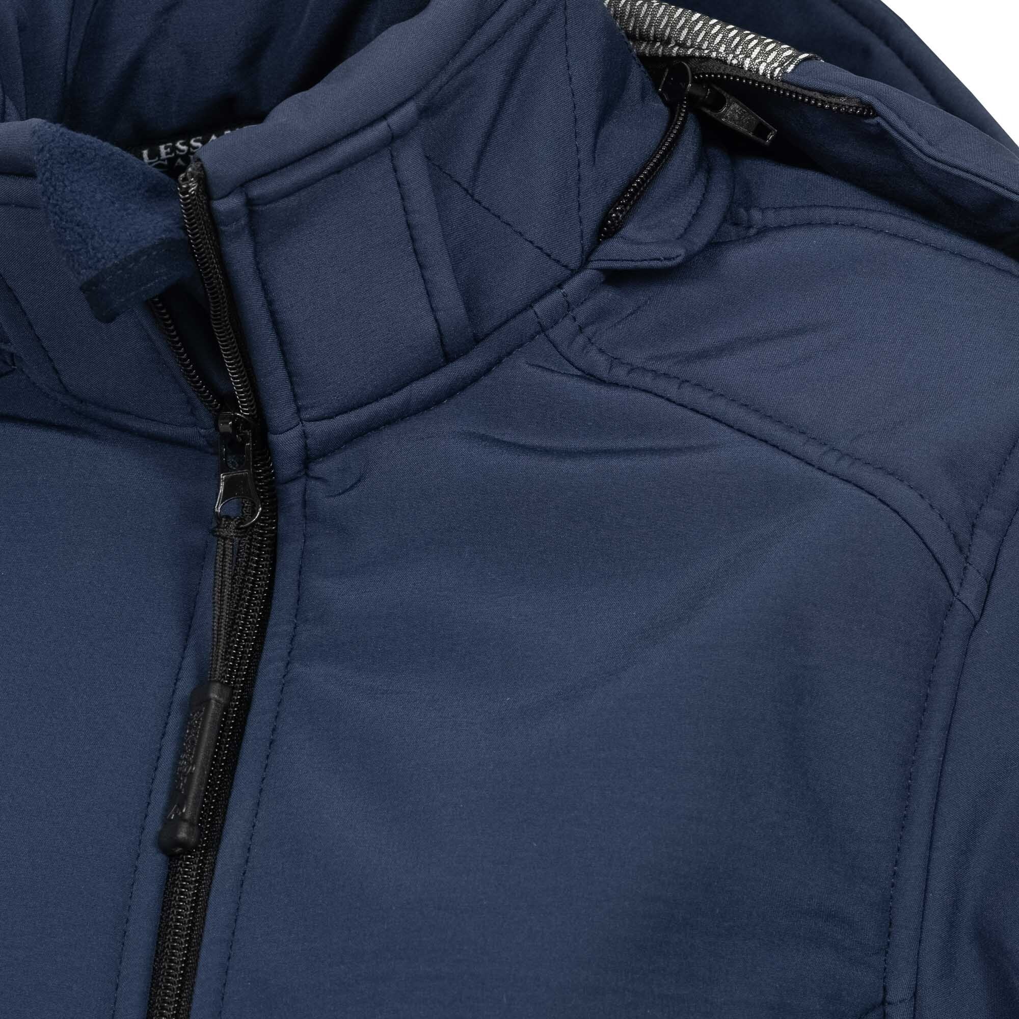 Alessandro Salvarini Softshelljacke »Alessia«, lang mit abnehmbarer Kapuze