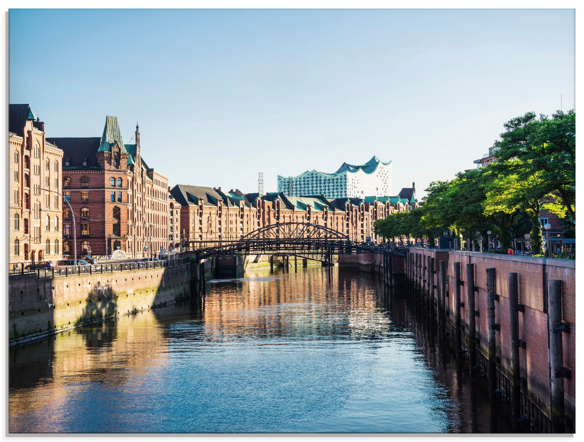 Artland Glasbild »Hamburg Speicherstadt«, Deutschland, BAUR Größen | bestellen (1 in St.), verschiedenen