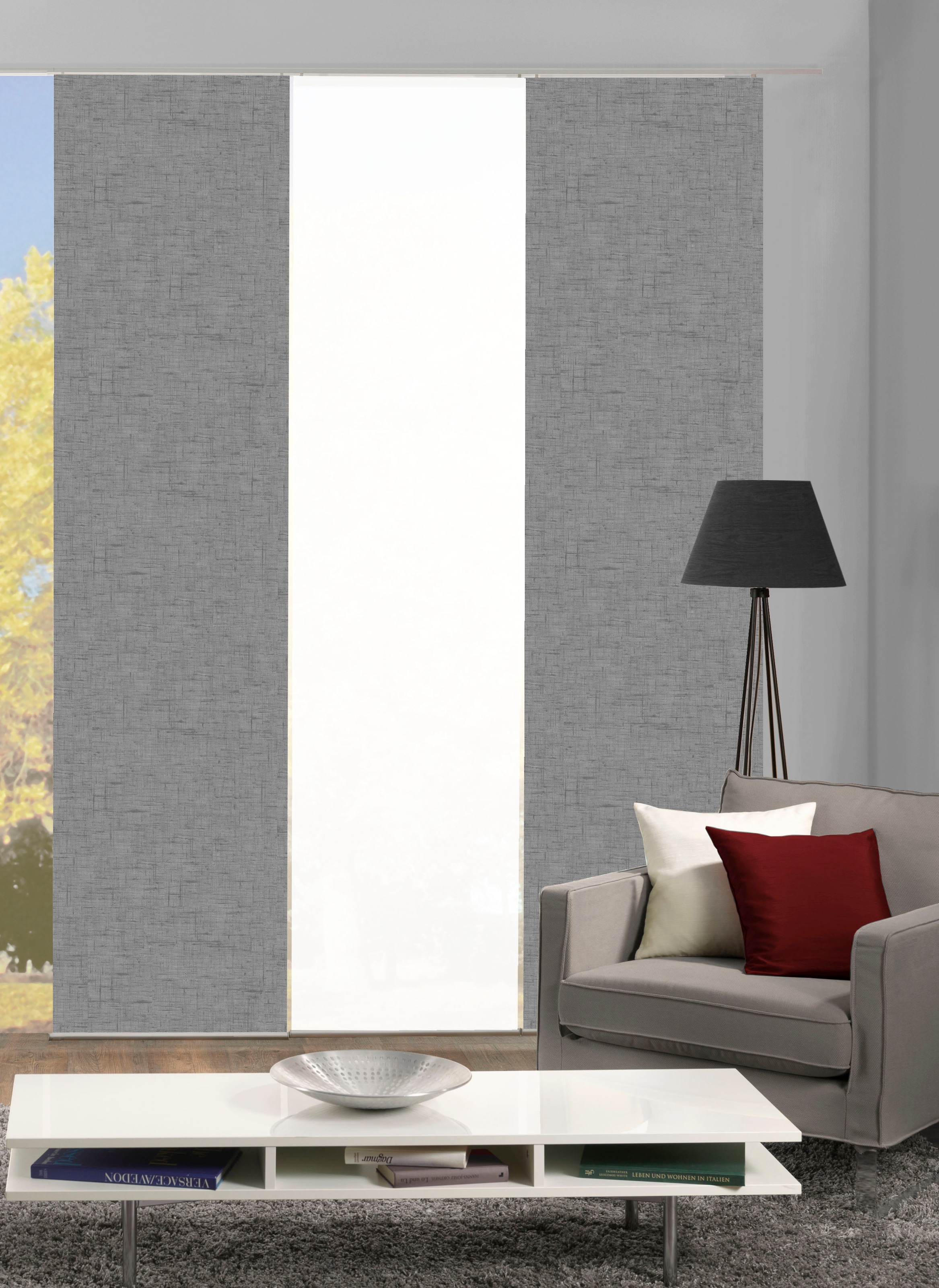 HOME WOHNIDEEN Schiebegardine "PIVE 3er SET" Paneelwagen 3 Stk. tlg. Schieb günstig online kaufen