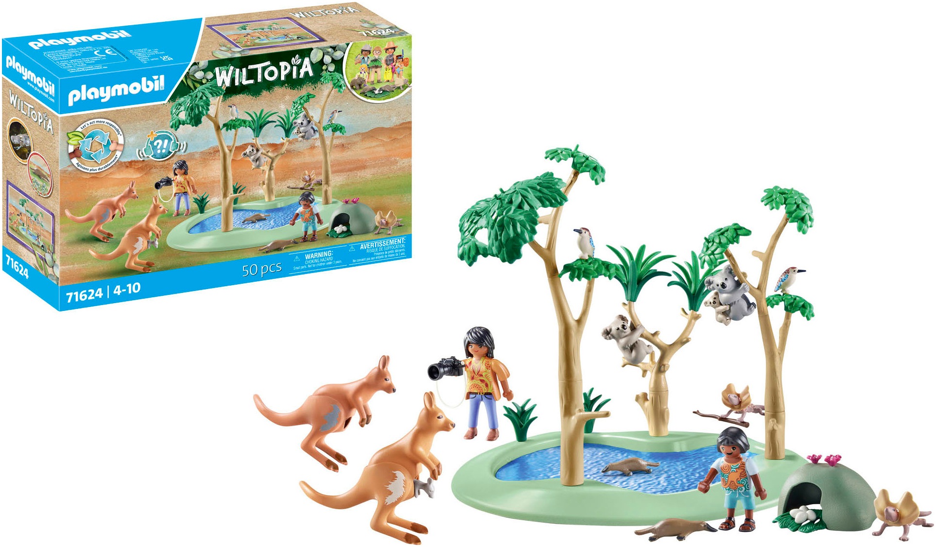 Playmobil® Konstruktions-Spielset »Korallenriff Plattform (71623), Wiltopia« Made in Europe