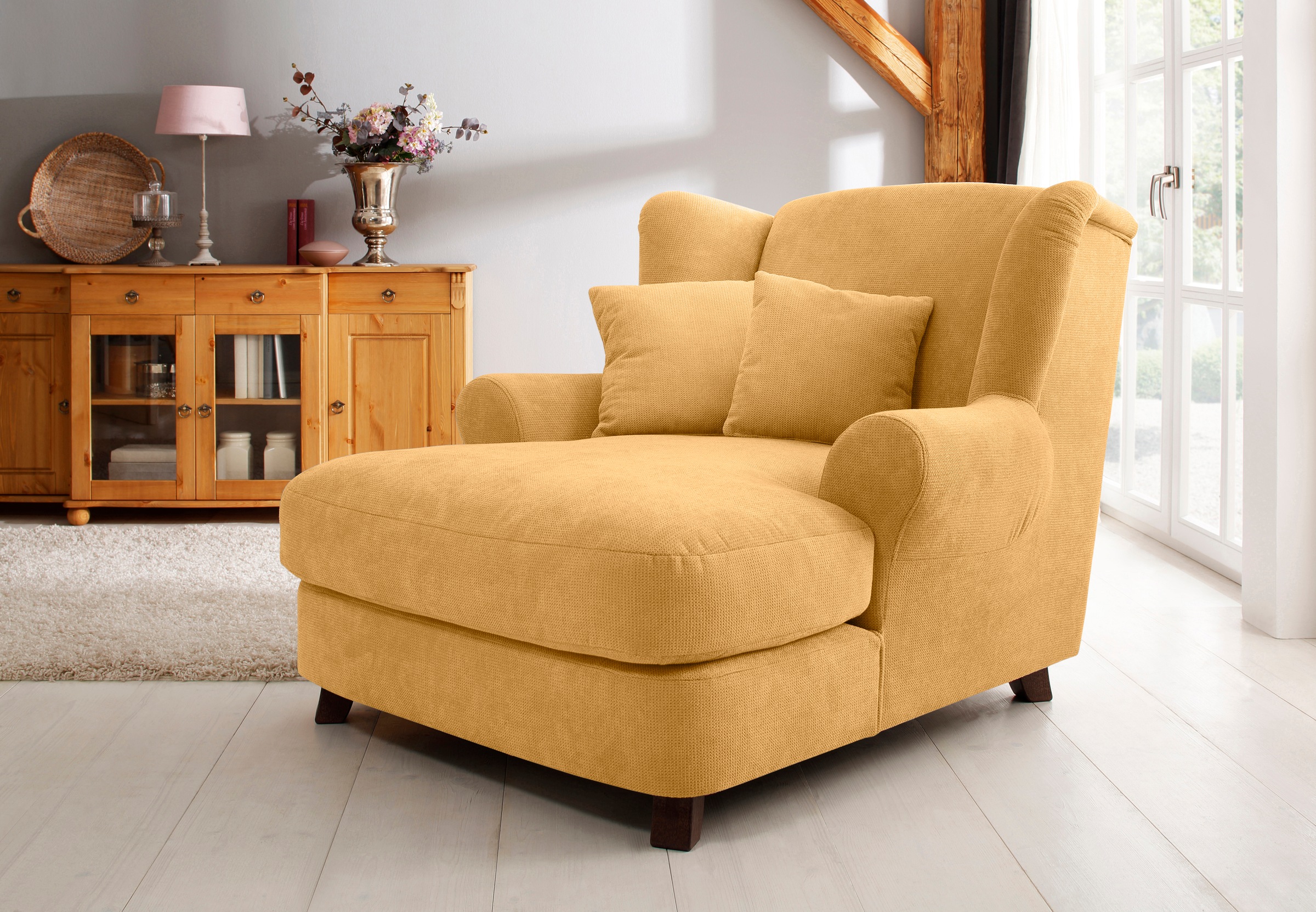 kaufen »Oase«, | Love-Seat BAUR Home XXL Mega-Sessel incl. affaire Zierkissen, XXL-Sessel