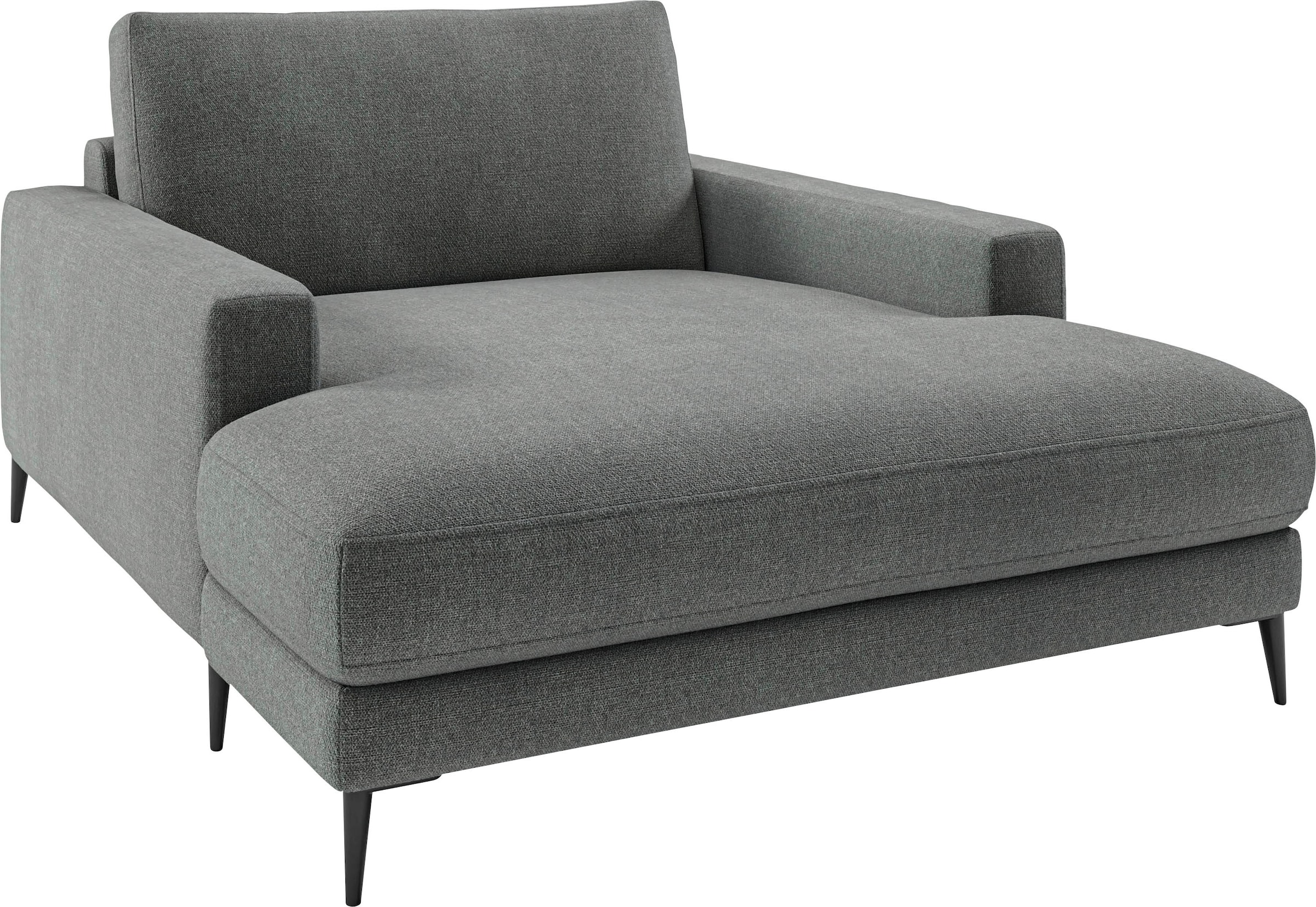 INOSIGN Chaiselongue »Downtown Loungemöbel zum Relaxen, B/T/H: 132/170/84 cm«, auch in Bouclé, Cord und Easy care - leicht mir Wasser zu reinigen