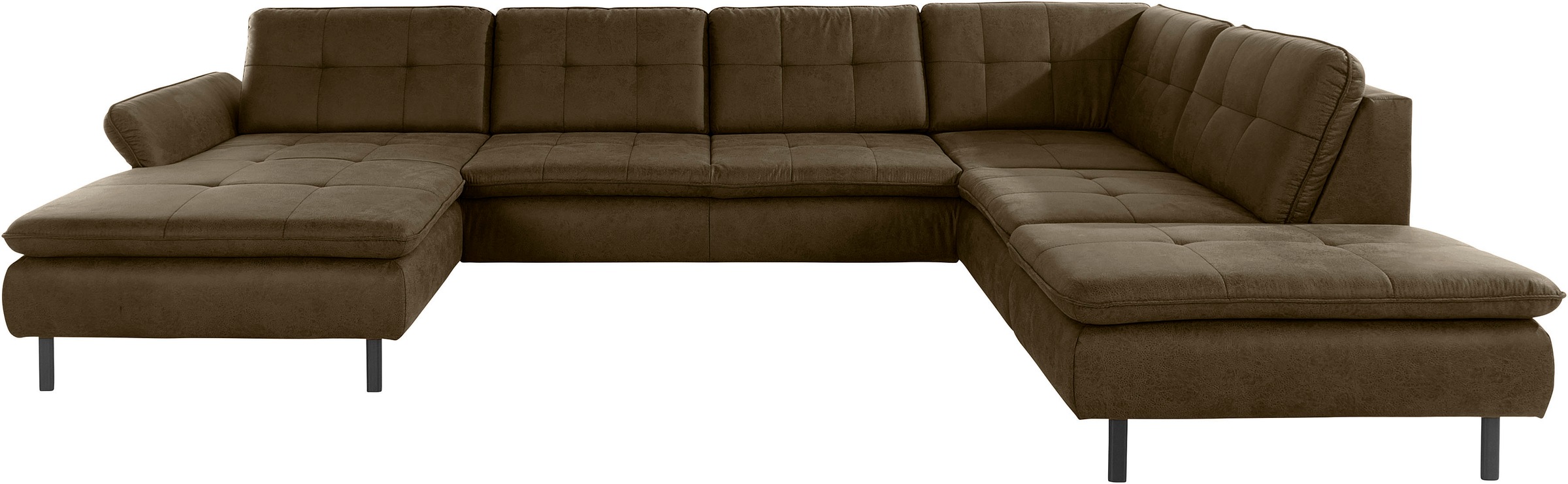 Home affaire Wohnlandschaft "Birkholm U-Form" Armlehnverstellung, auch in E günstig online kaufen