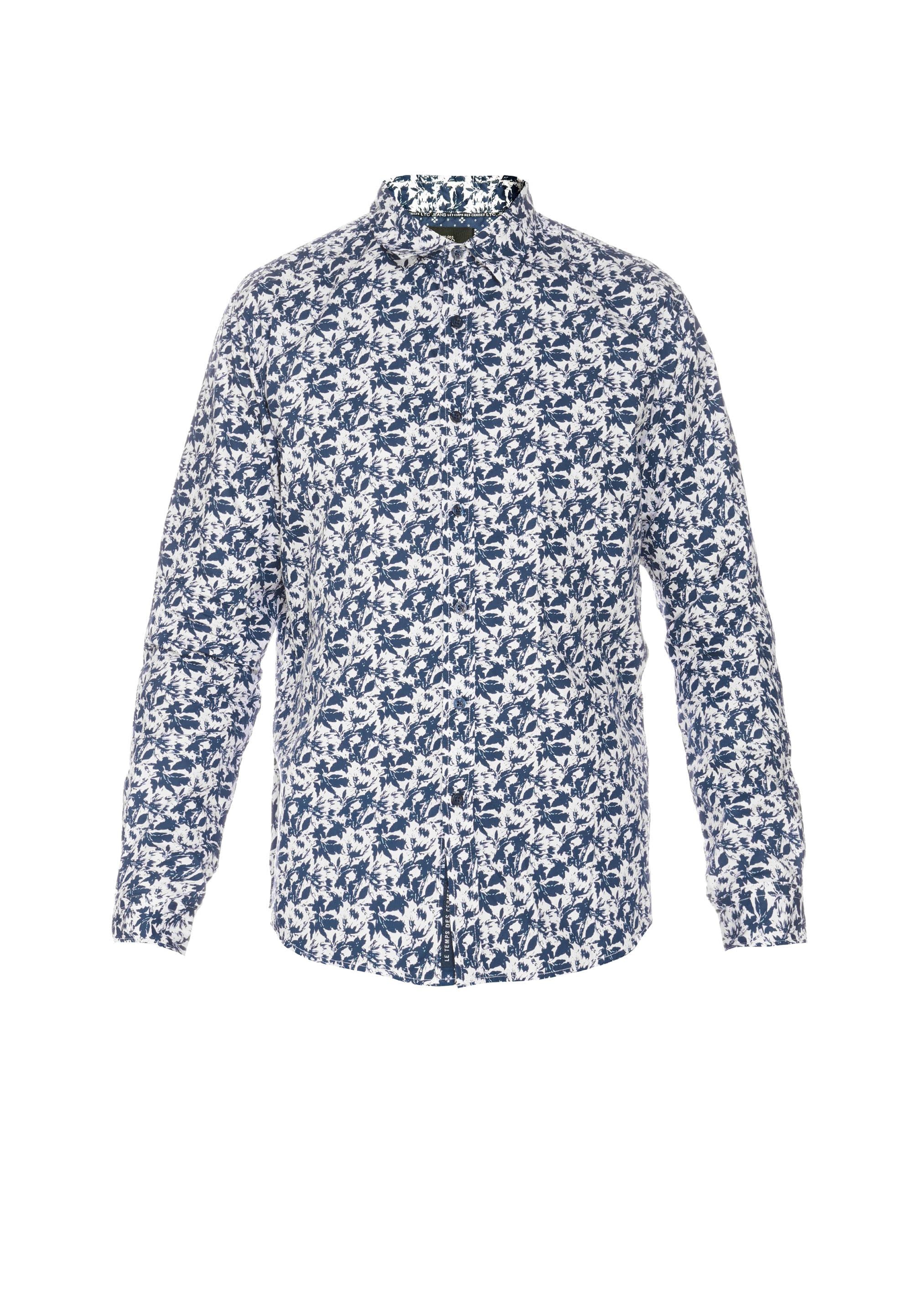 Le Temps Des Cerises Langarmhemd »JUNA«, mit stylischem Allover-Muster