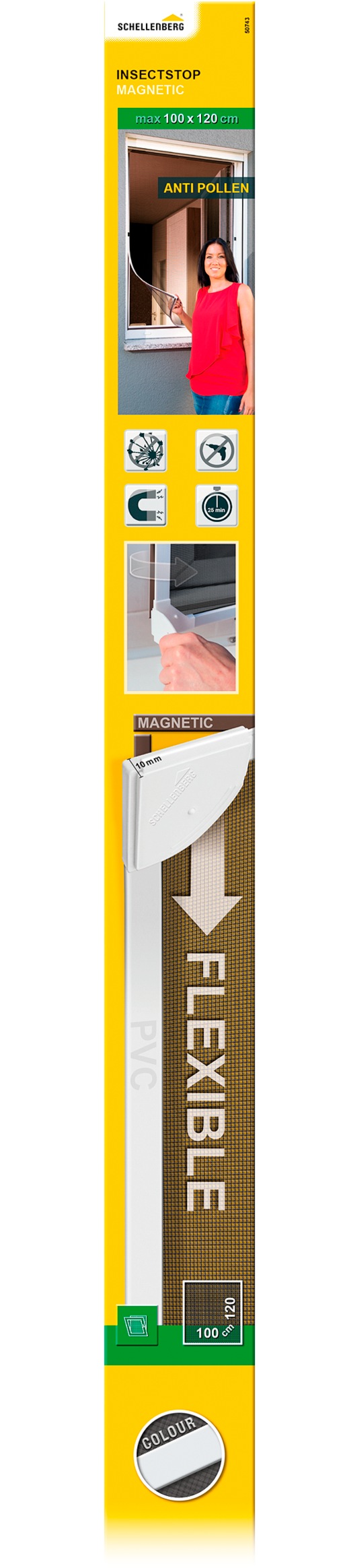 SCHELLENBERG Insektenschutz-Fensterrahmen "mit Pollenschutz, Fliegengitter günstig online kaufen