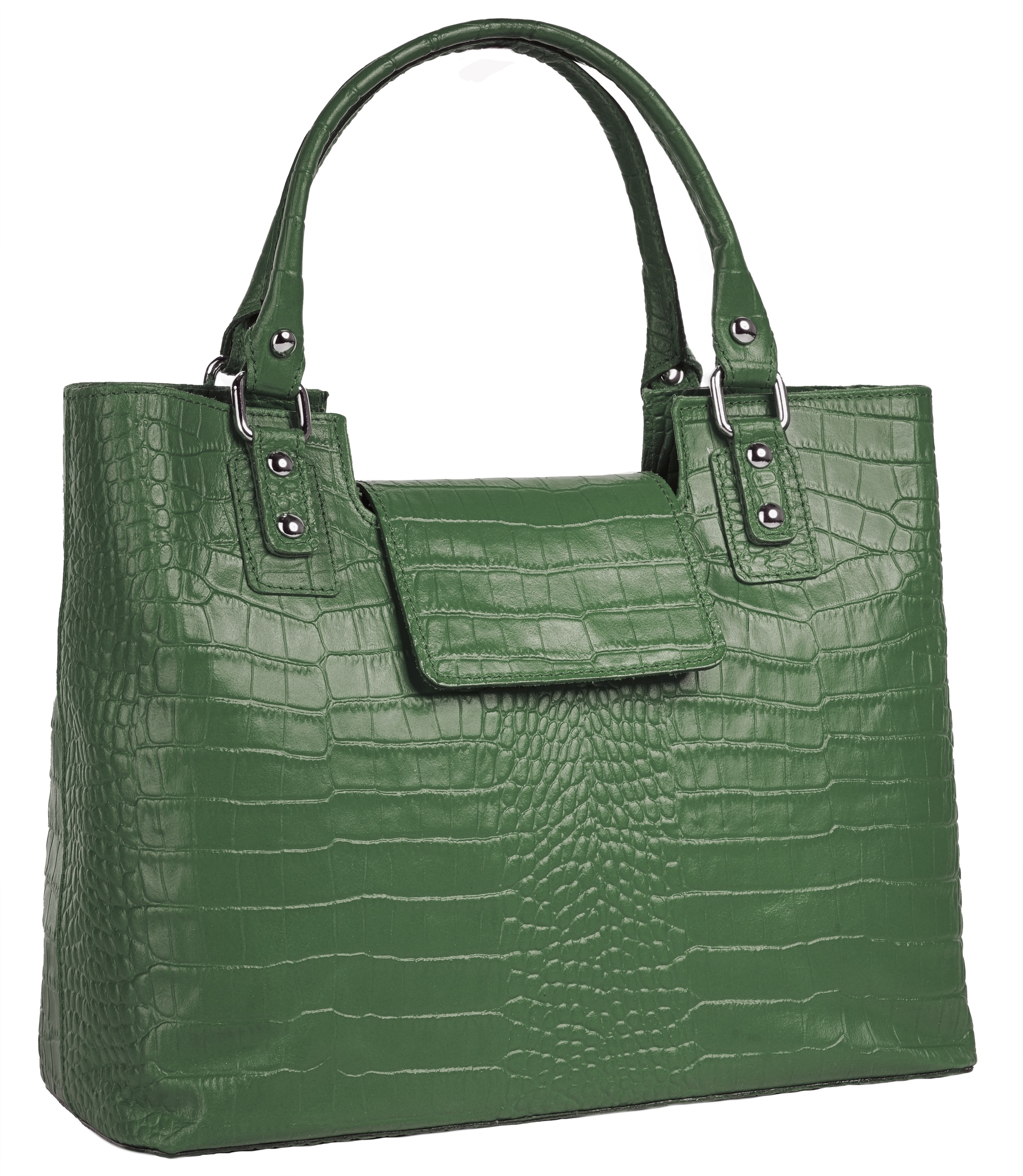 Thumbnail - Cluty Henkeltasche echt Leder, Made in Italy