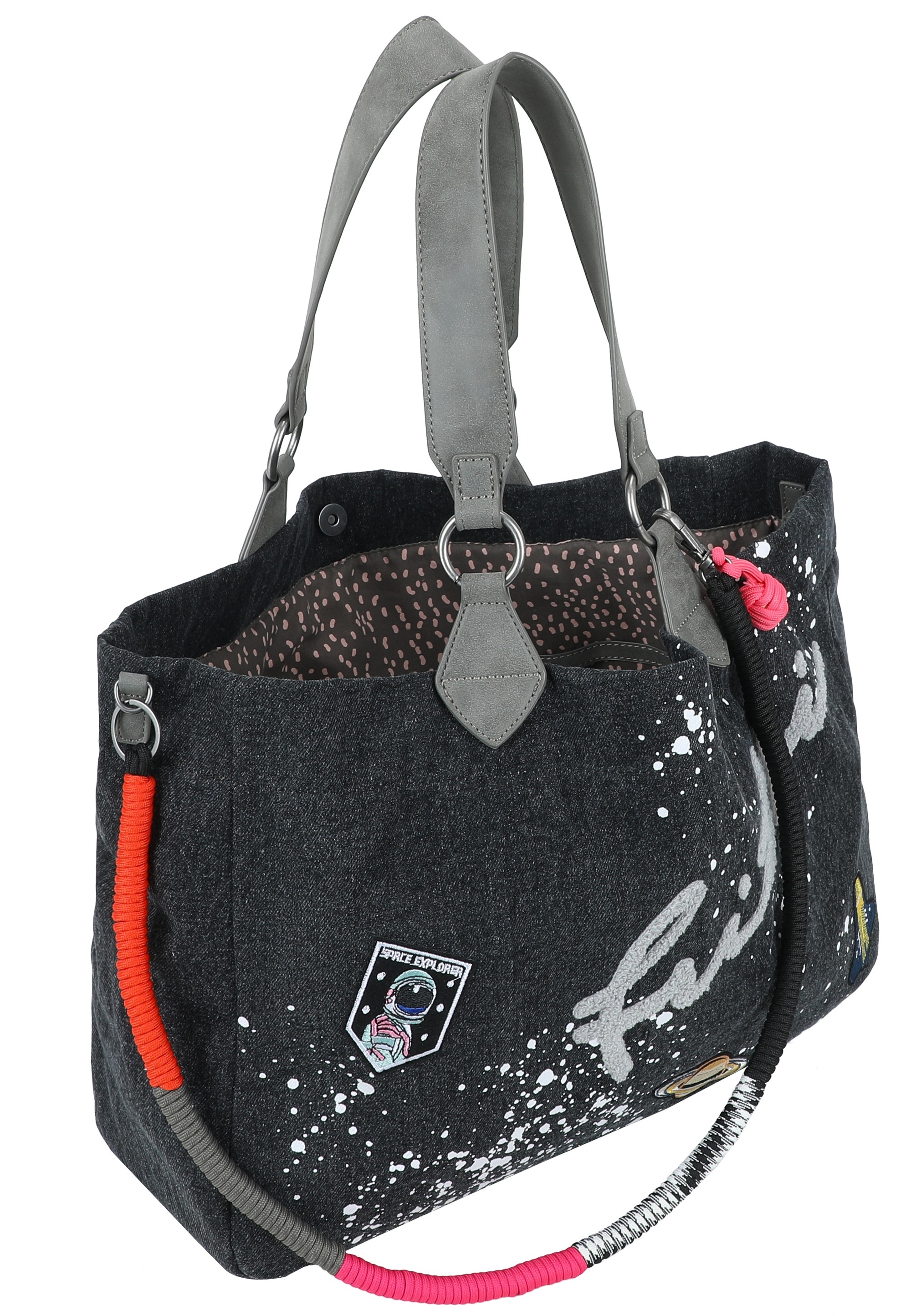 Thumbnail - Fritzi aus Preußen Henkeltasche "Out of Space" mit coolem Sprinkle-Print