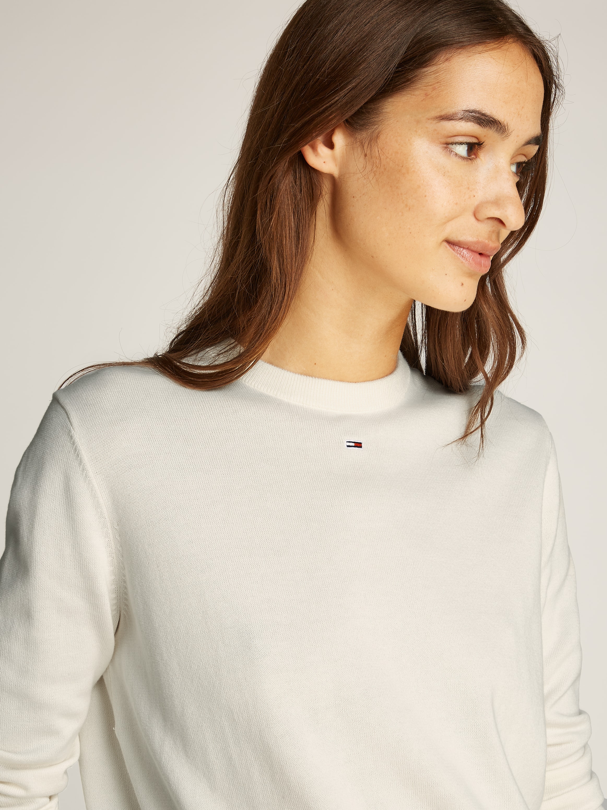 Tommy Jeans Strickpullover »TJW ESSENTIAL CREW SWEATER EXT«