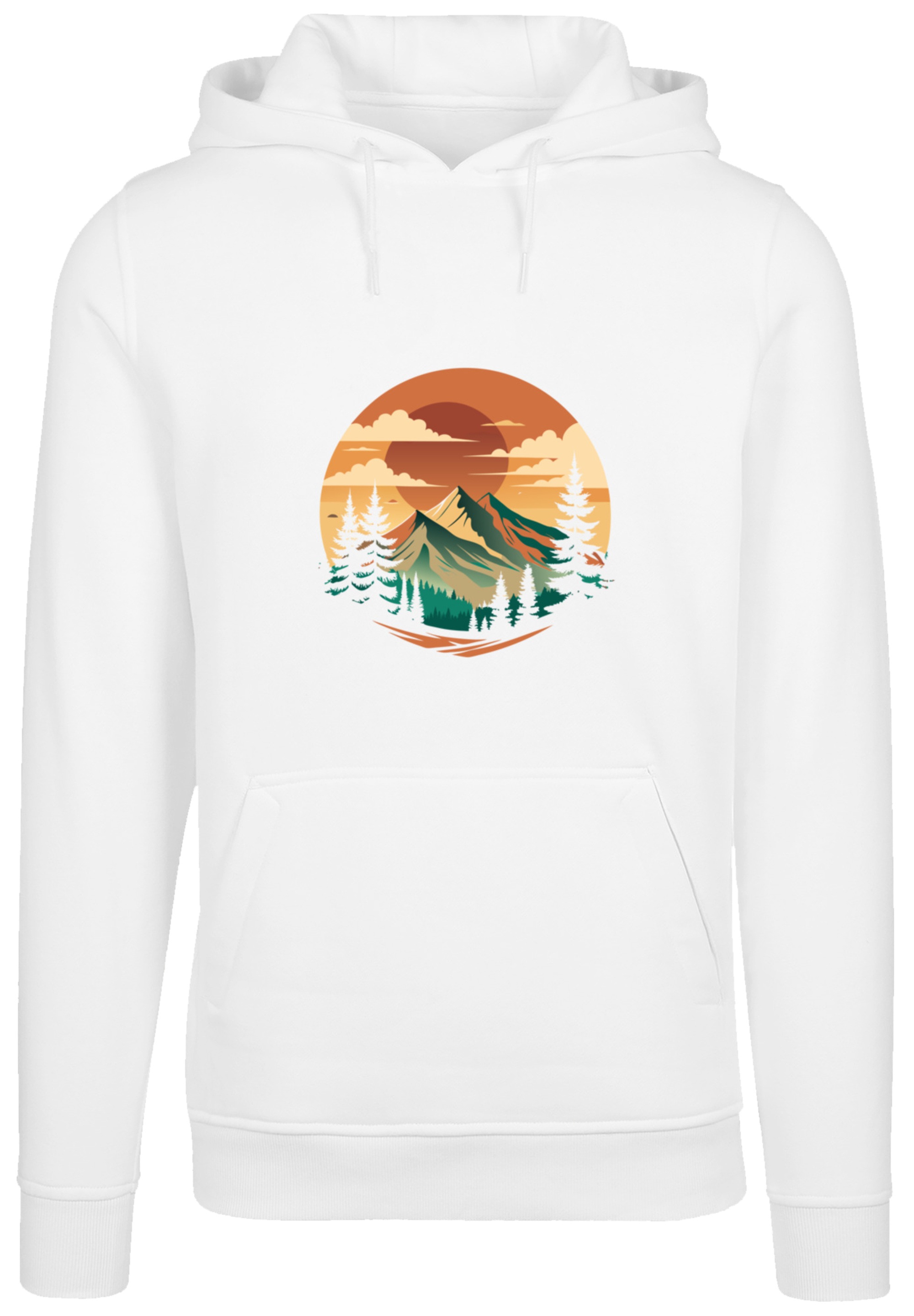 F4NT4STIC Kapuzenpullover »Sonnenuntergang Berglandschaft«, Premium Qualität