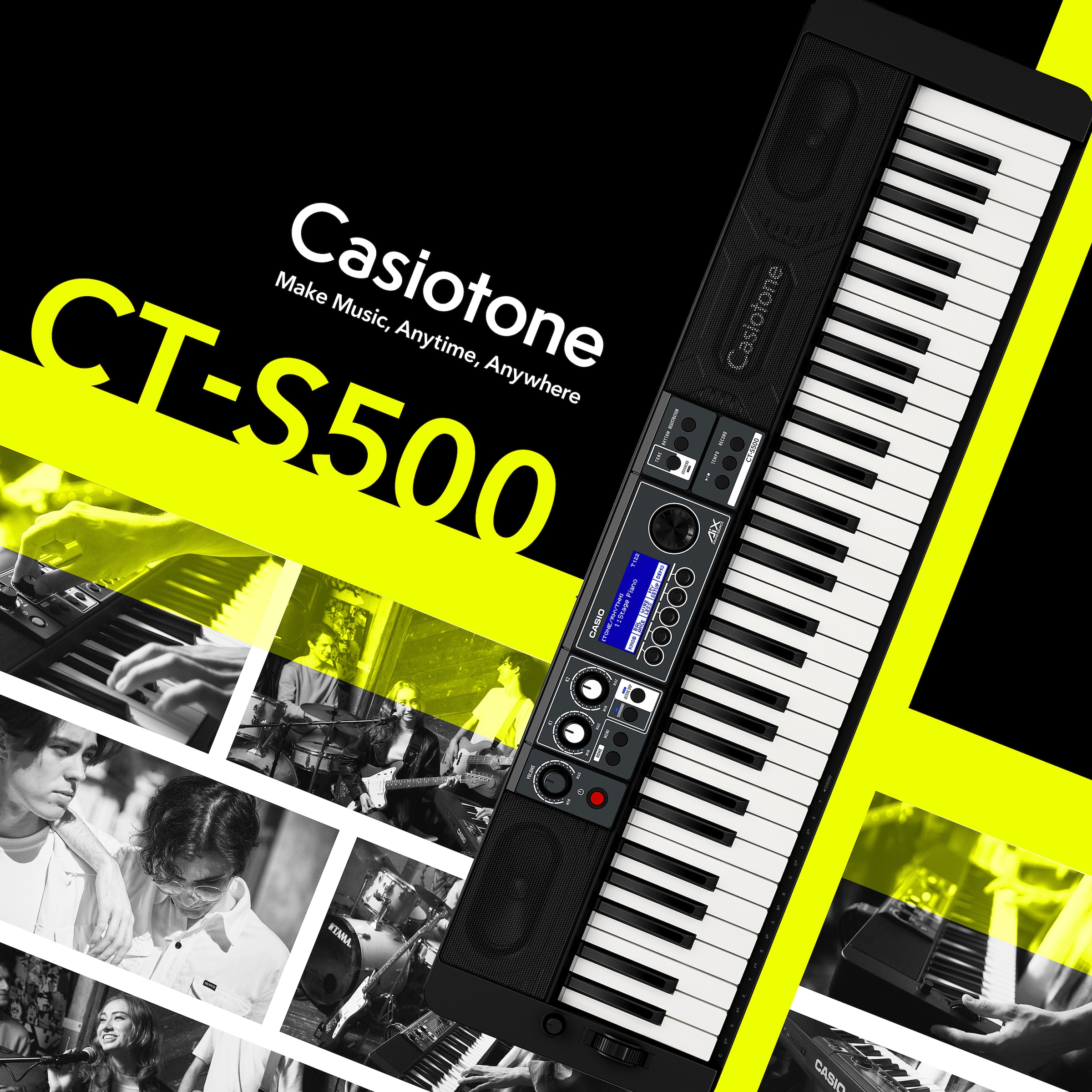 CASIO Home-Keyboard »CT-S500«, mit Bluetooth-Adapter