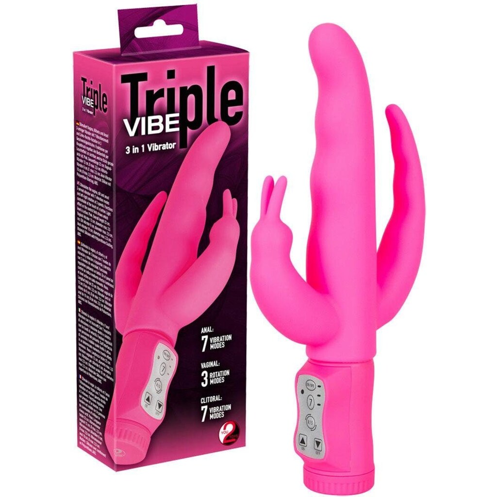 You2Toys Rabbit-Vibrator »Rabbitvibrator „Triple Vibe“«