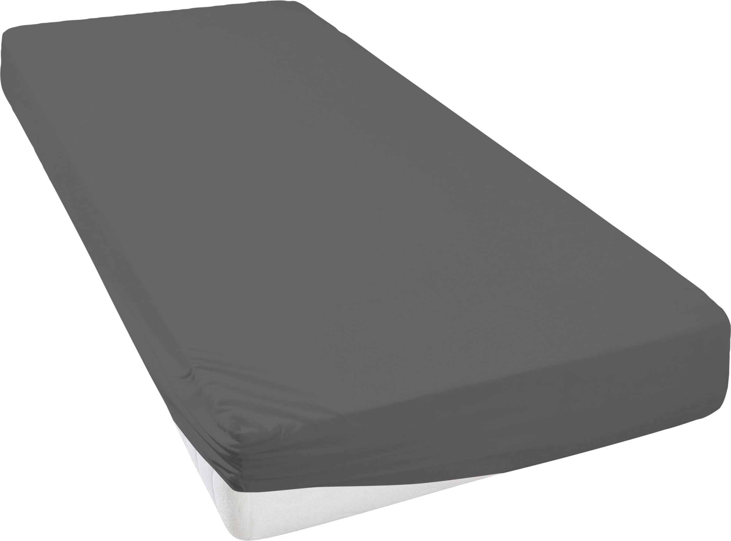 OTTO home Spannbettlaken "SOUCY aus Baumwolle mit Elasthan, 160 g/m²" Premium Bettlaken für Matratzen bis 30 cm Höhe, optimale Passform