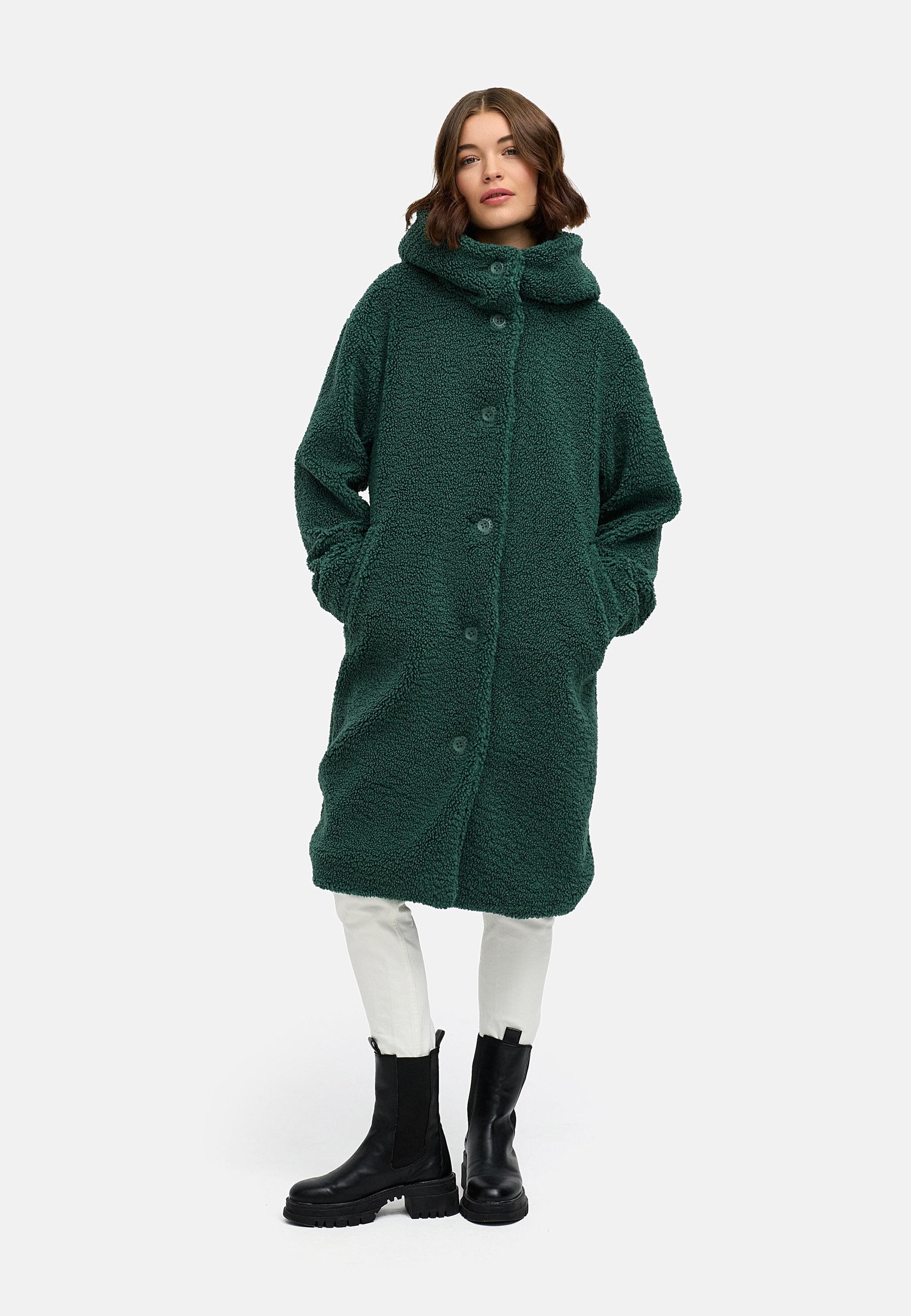 Ragwear Langmantel »Joonie YOUMODO« Langer Winter Plüschmantel mit Kapuze