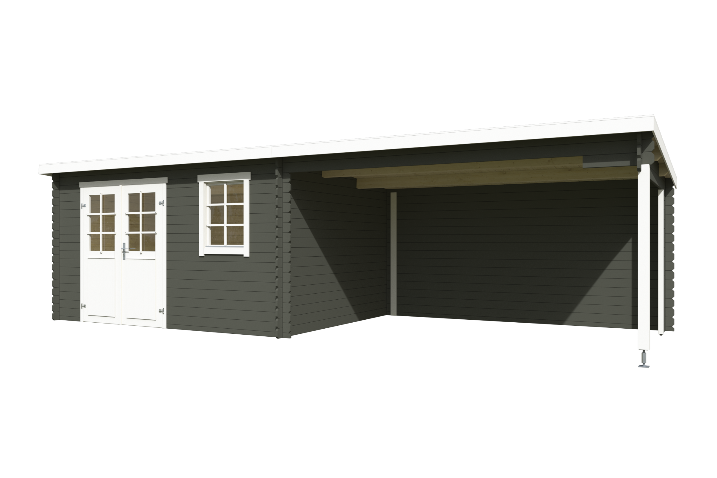 Nordic Holz Gartenhaus "Reno", (Unterstand inkl. Rückwand) günstig online kaufen