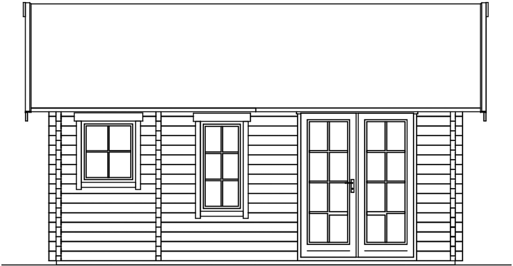 Skanholz Gartenhaus »Toronto 2«, mit 2. Schalung