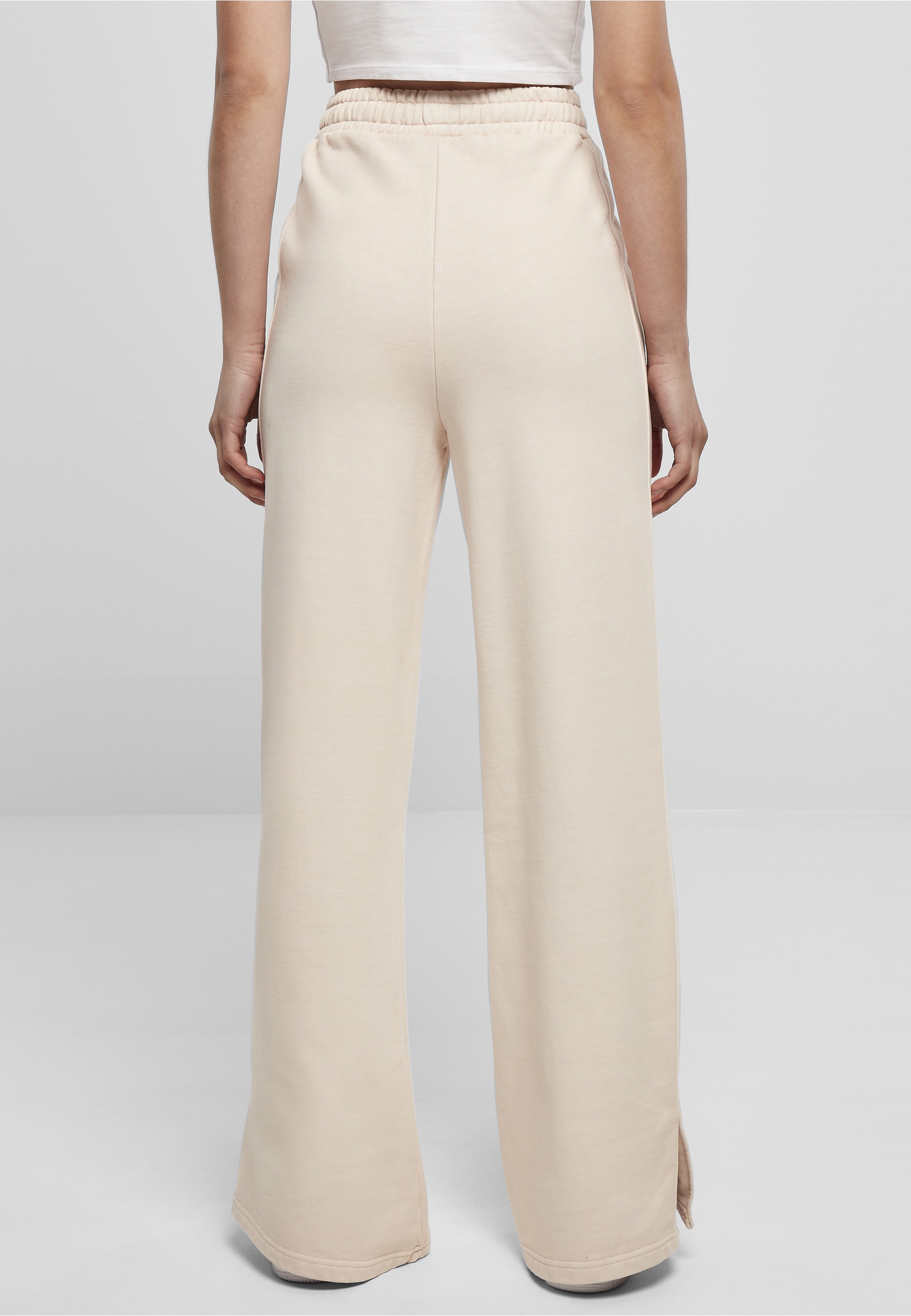 URBAN CLASSICS Jogginghose »Urban Classics Damen Ladies Heavy Terry Garment Dye Slit Pants«