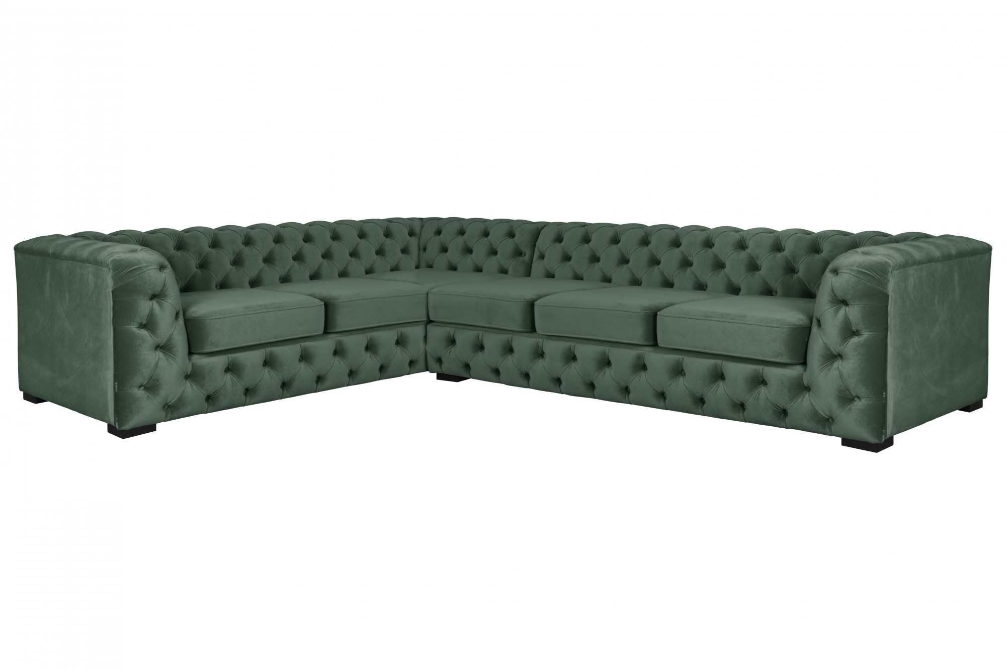 Guido Maria Kretschmer Home&Living Chesterfield-Sofa "KALINA L-Form", hochwertig Chesterfield-Ausführung