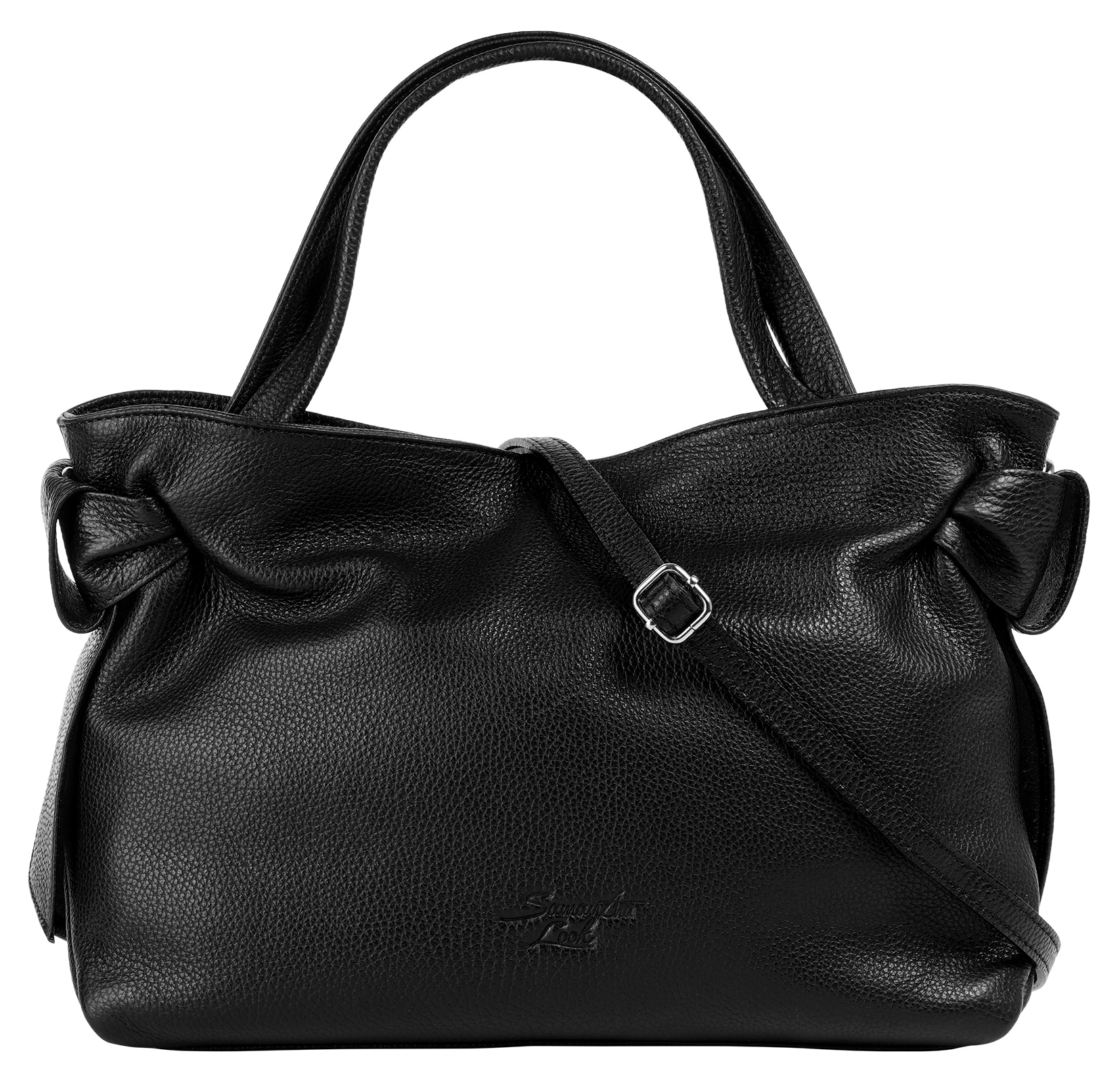 Samantha Look Henkeltasche, echt Leder, Made in Italy