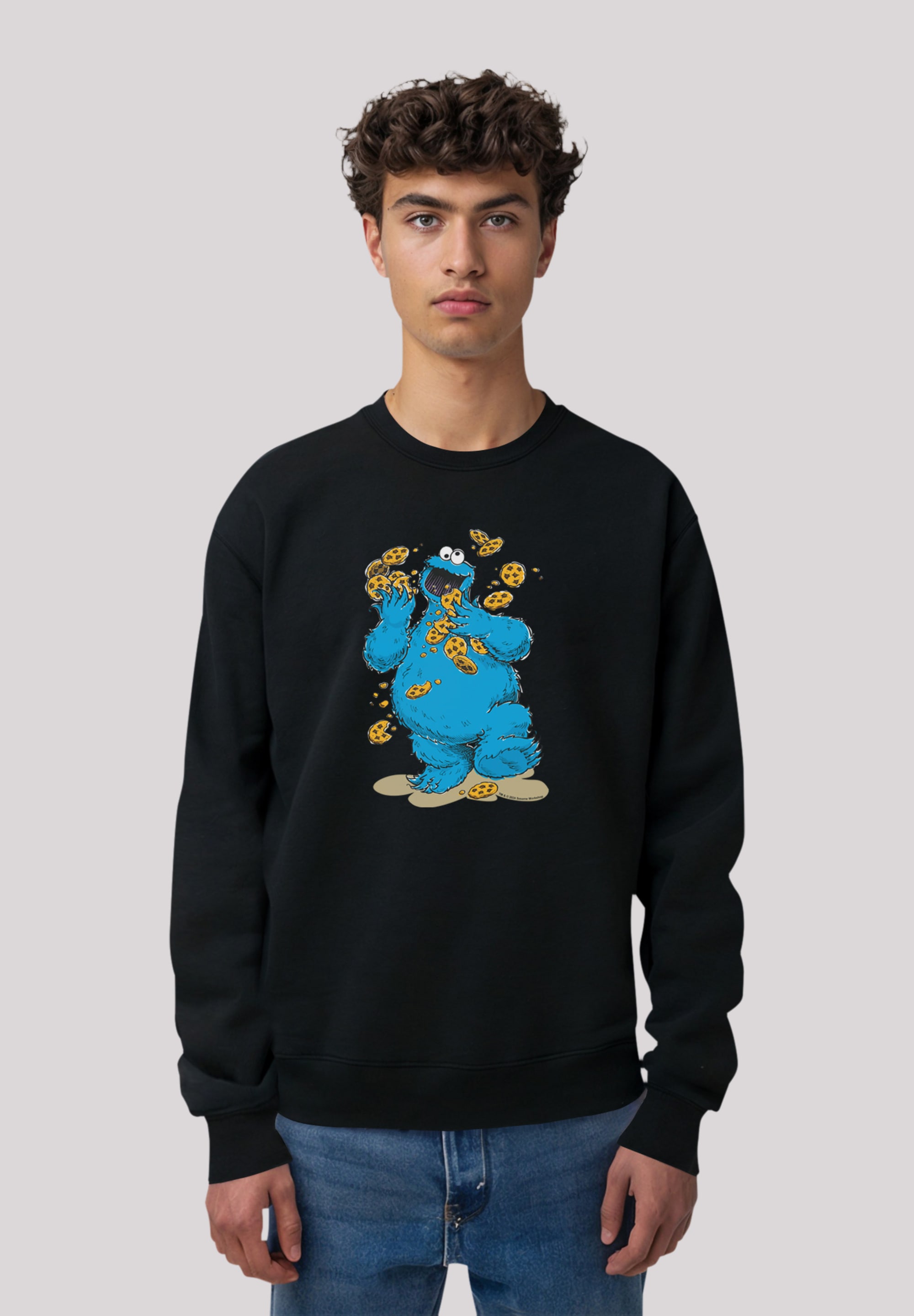 F4NT4STIC Sweatshirt "Sesamstraße Cookie Monster Cookies Everywere", Premiu günstig online kaufen