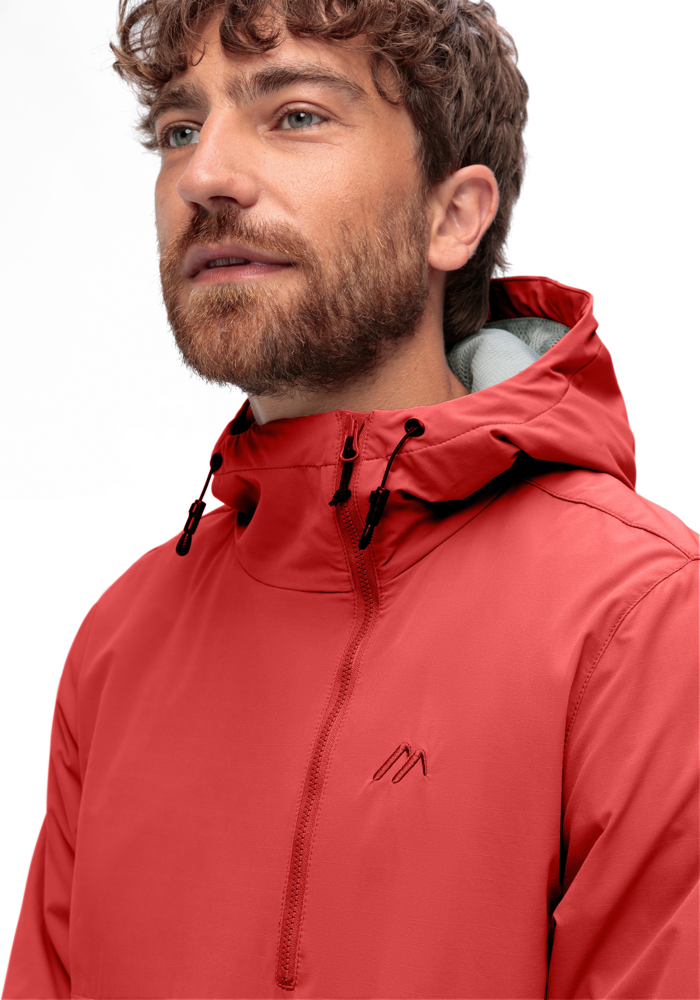 Maier Sports Outdoorjacke »OkokO«, Unisex Windbreaker, Schlupfjacke wasserdicht, verstellbare Kapuze
