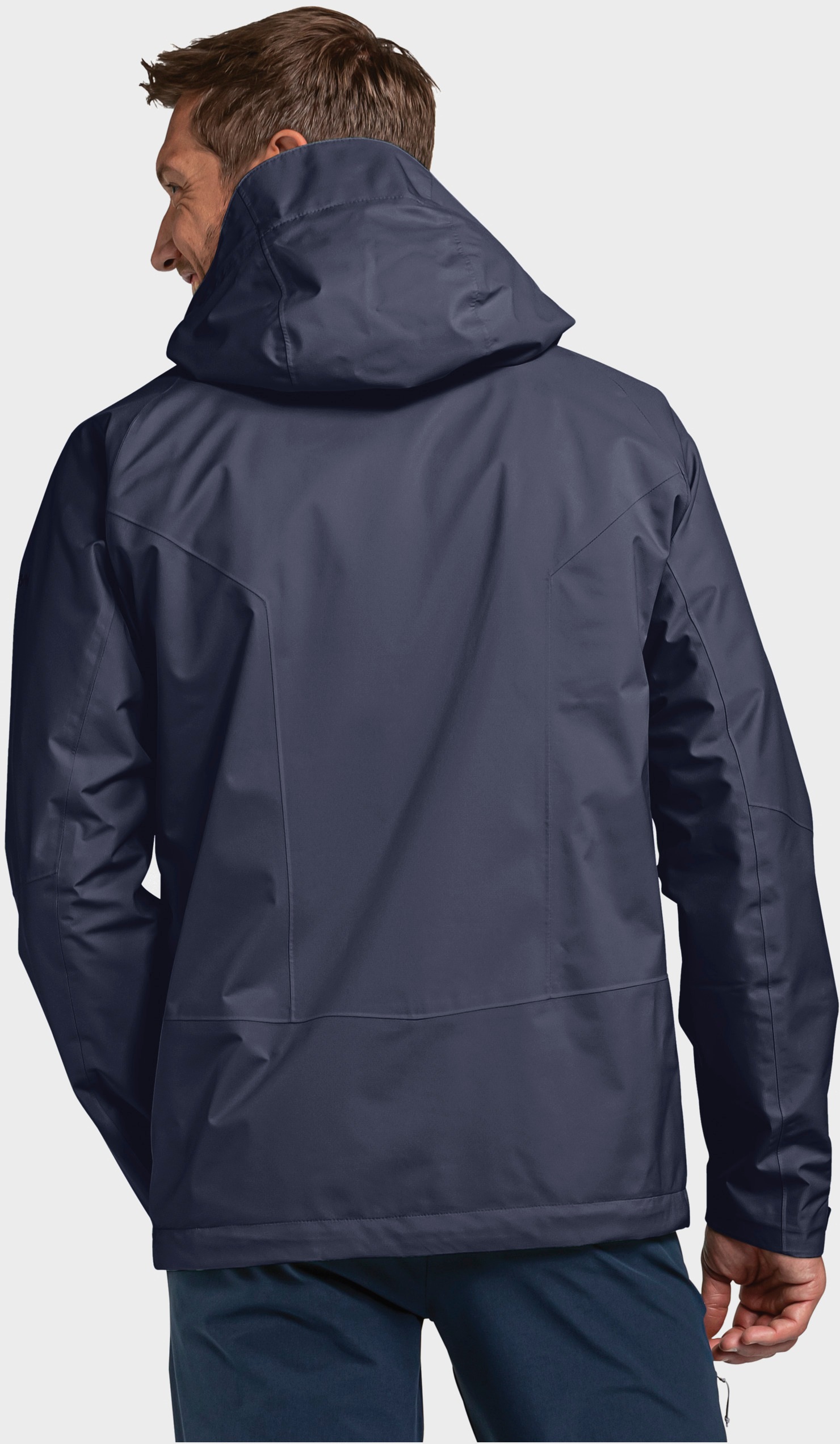 Schöffel Veste de randonnée pour homme Easy XT 2L Pack-Away Hoodie M bleu marine   52 3