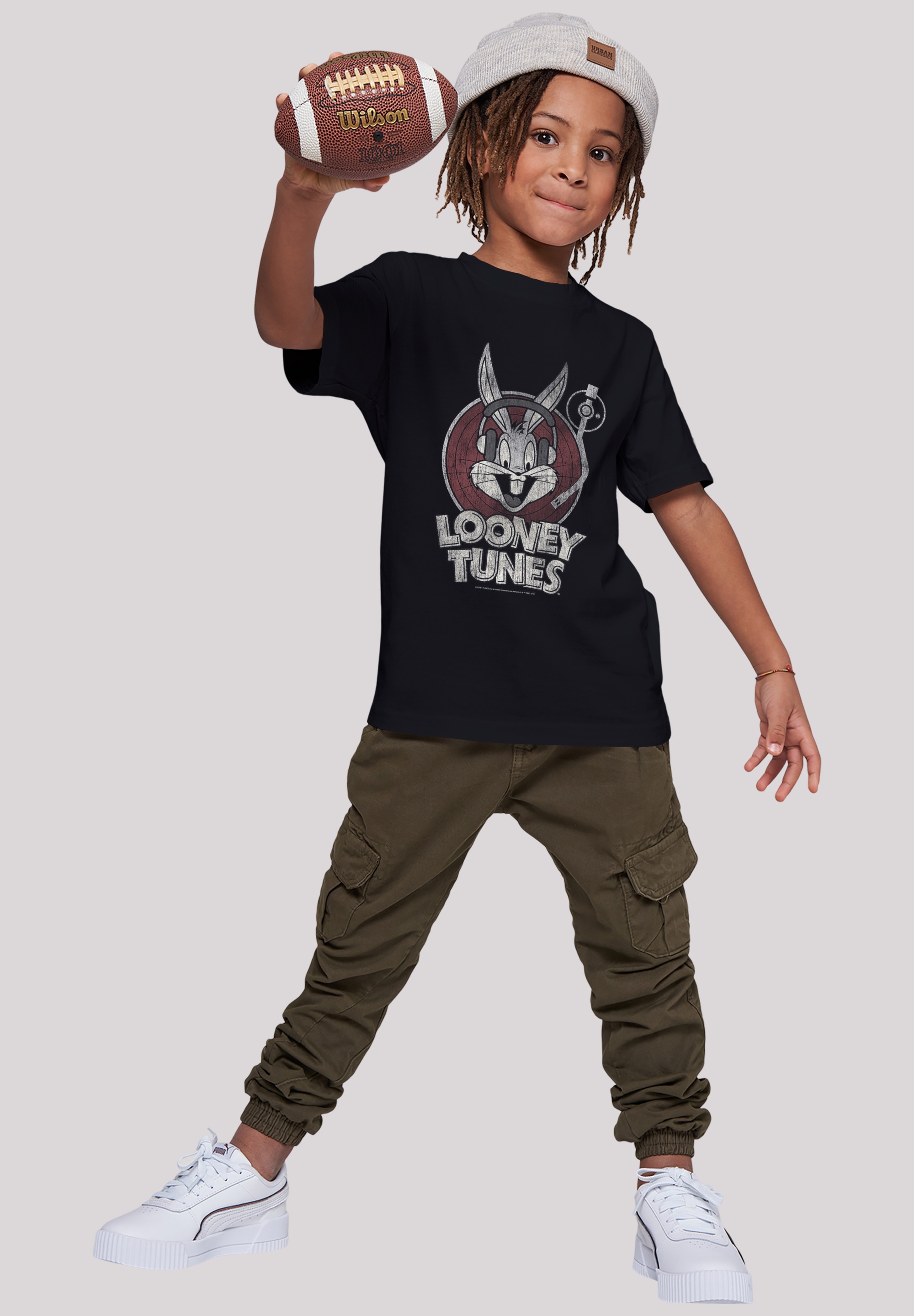 F4NT4STIC Kurzarmshirt »F4NT4STIC Kinder Looney Tunes Bugs Bunny with Kids Basic Tee«, (1 tlg.)