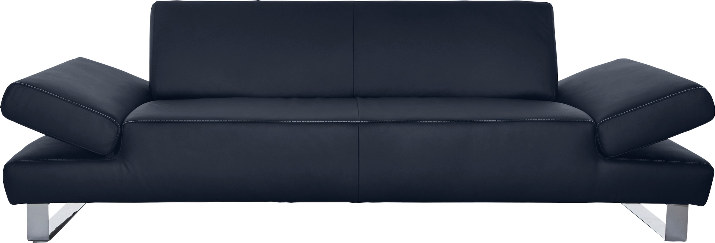 W.SCHILLIG 3-Sitzer »taboo Designsofa mit hohem Sitzkomfort«, mit Normaltiefe, inklusive Armlehnenverstellung, mit Kontrastnaht