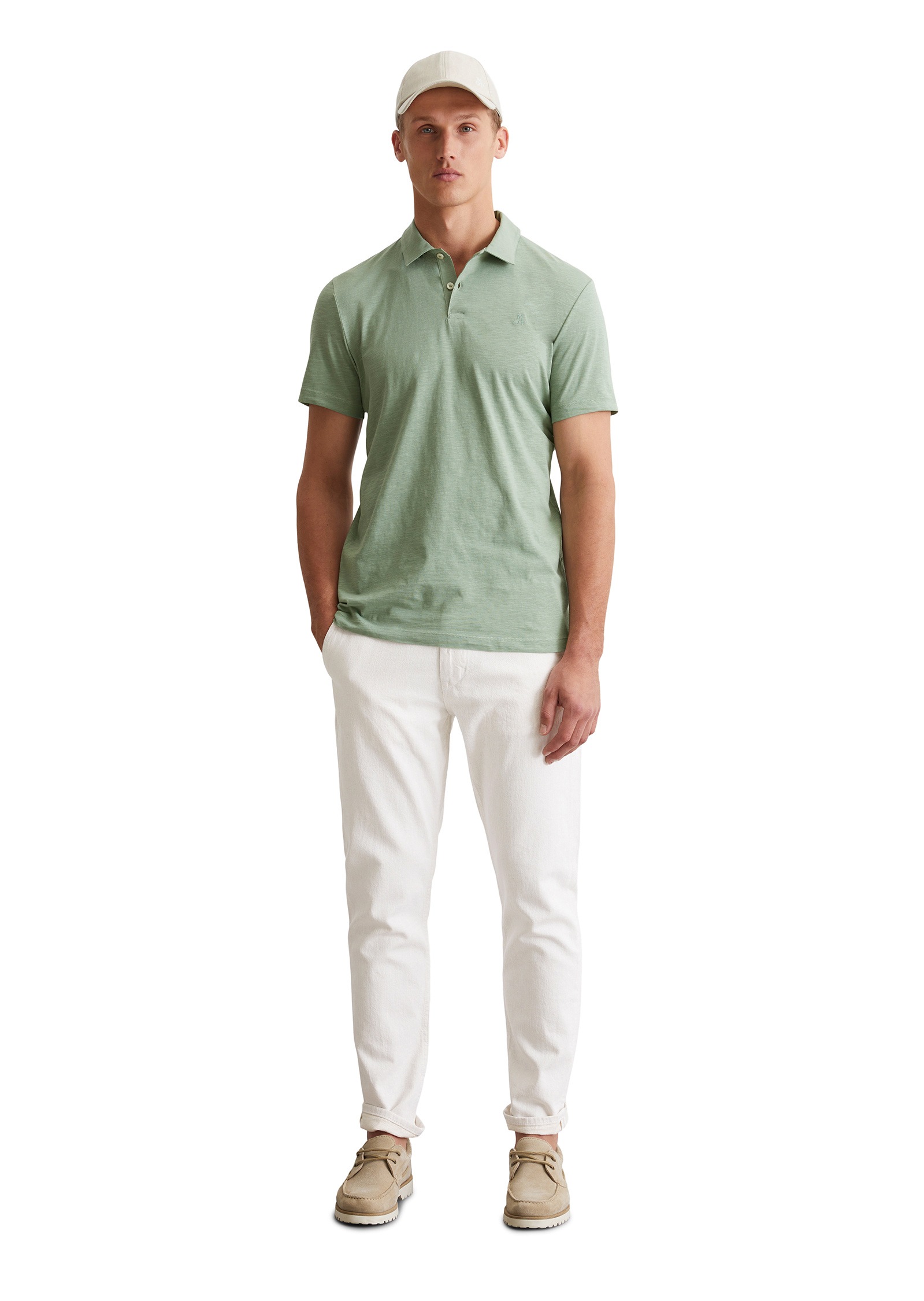 Marc O'Polo Poloshirt »in softer Slub-Jersey-Qualität«