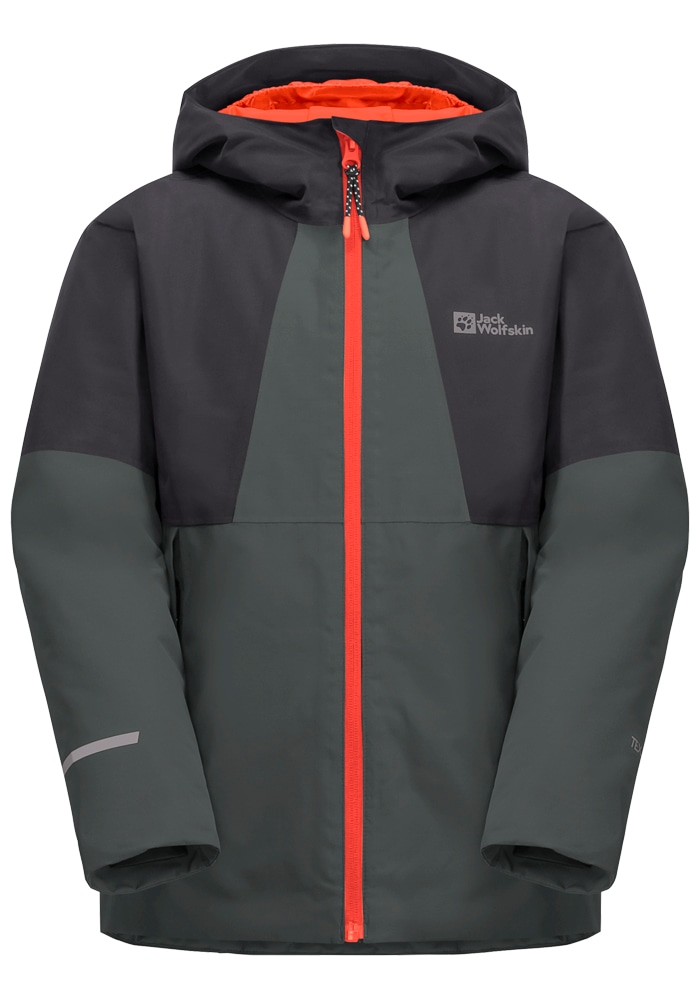 Jack Wolfskin Outdoorjacke "ACTAMIC 2L INS JACKET K", mit Kapuze