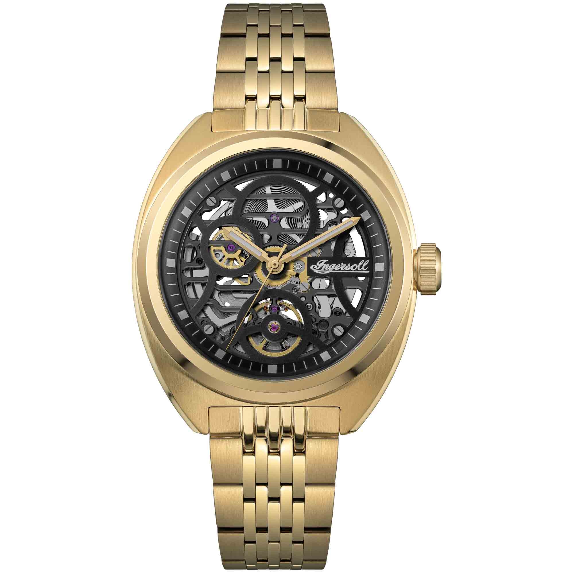 Ingersoll Automatikuhr »The Wrangler« Armbanduhr, Herrenuhr, Mechanische Uhr, Edelstahlarmband, analog
