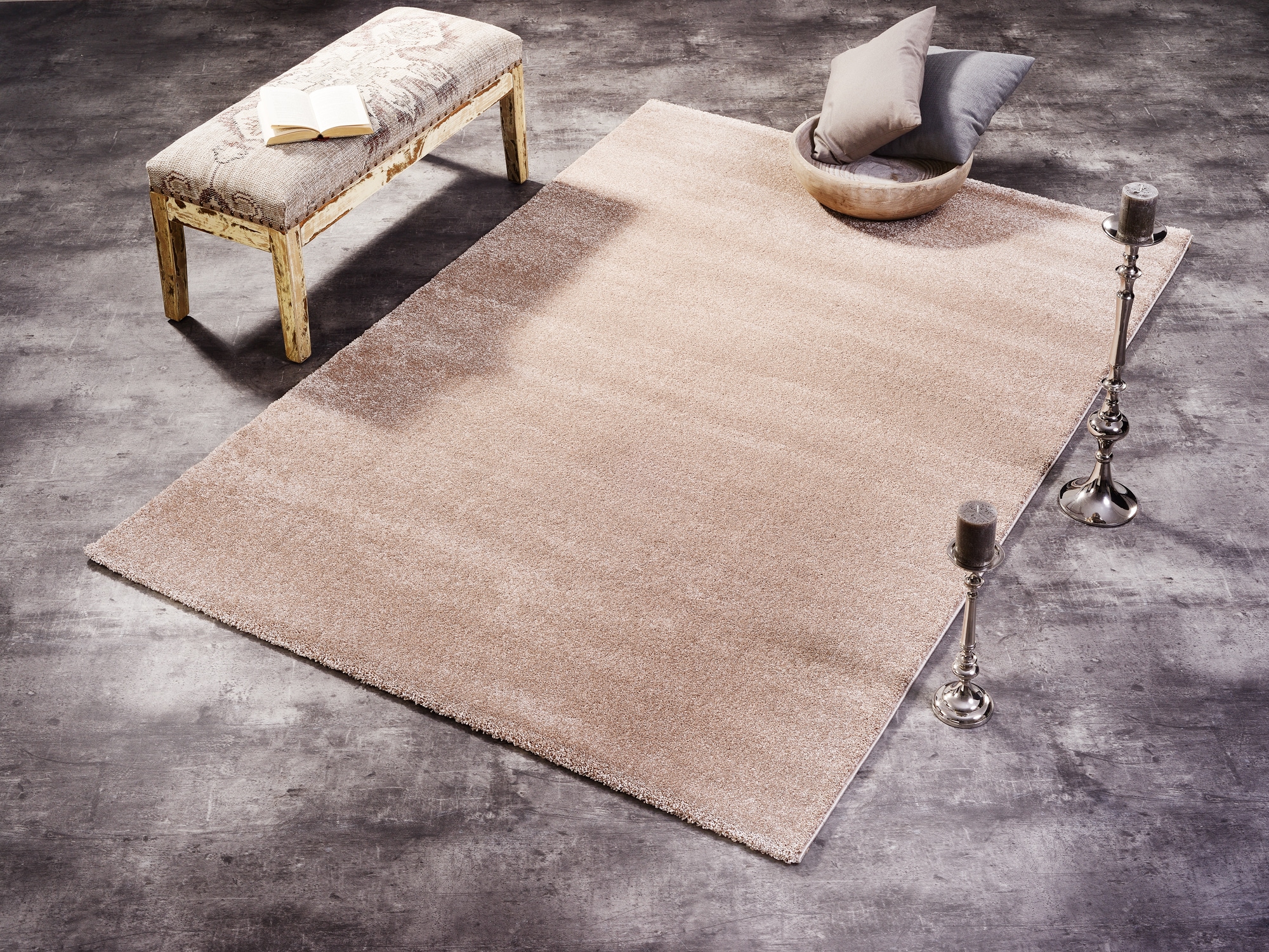 OCI DIE TEPPICHMARKE "BELLEVUE, auch als Läufer und in Rund" rechteckig 20 mm Höhe hochwertiger dichter Hochflor, Shaggy, Langflor, Wohnzimmer