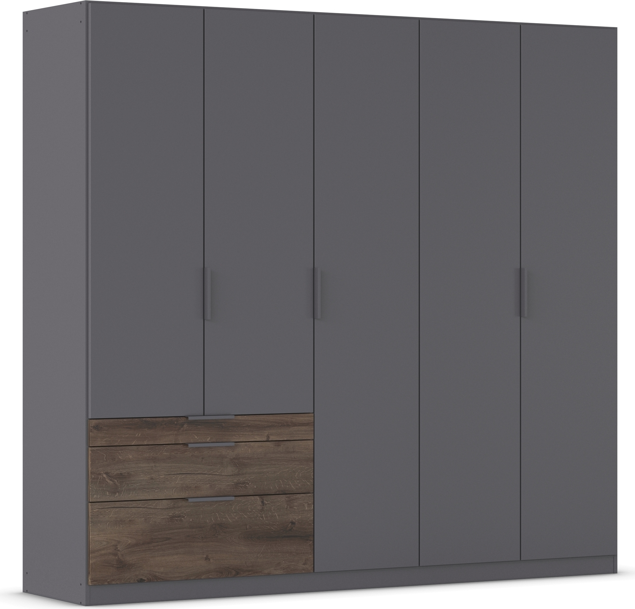 rauch Kleiderschrank "Drehtürenschrank Schrank Garderobe Schlafzimmerschrank KODA" oberer Schubkasten mit praktischer Inneneinteilung, mit asymmetrisch angeordneten Schubladen MADE IN GERMANY