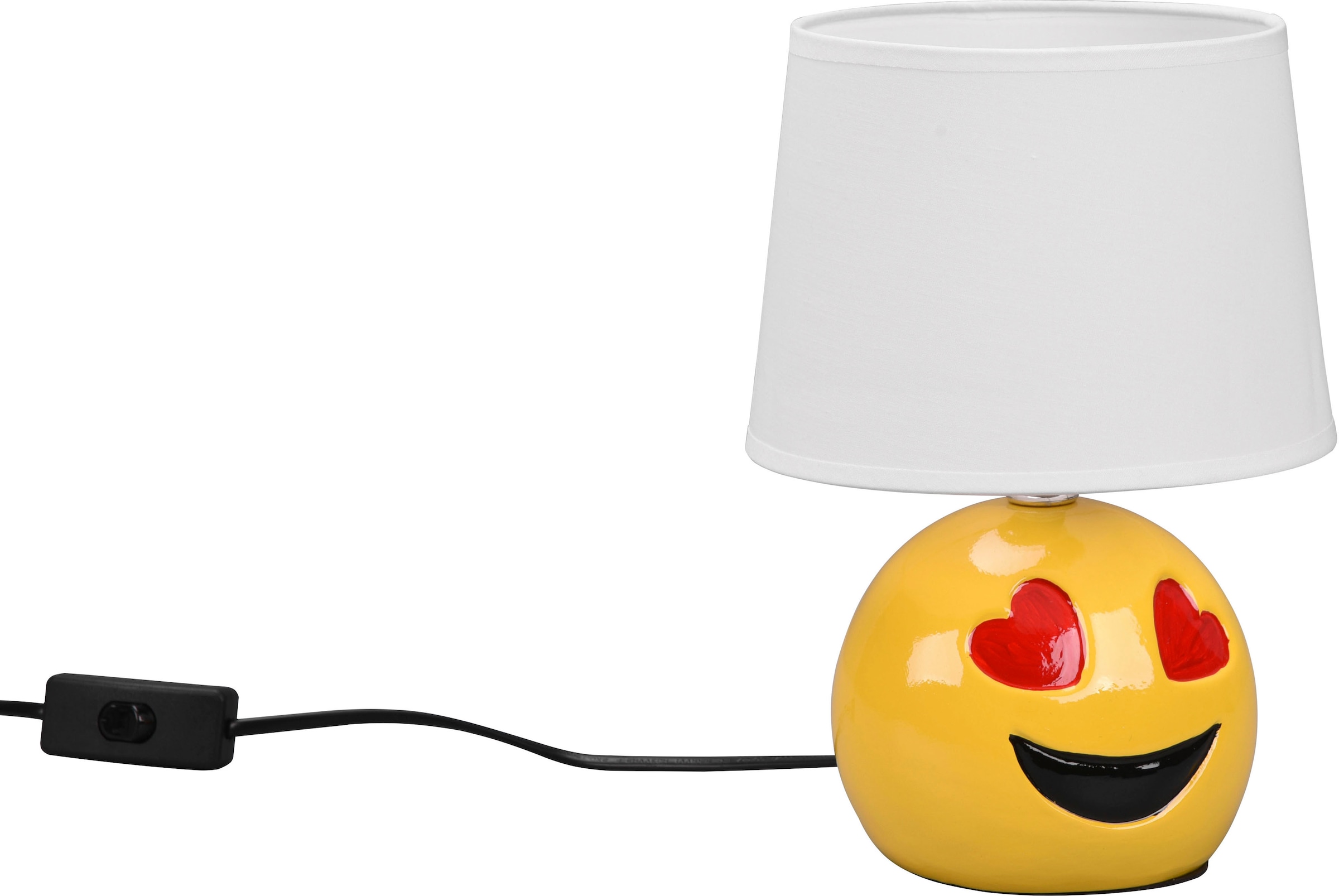 TRIO Leuchten Schreibtischlampe »Lovely«, 1 flammig-flammig, Deko  Tischlampe Smiley-Look, Schnurschalter exkl 1xE14 max 10W Ø 18cm bestellen  | BAUR