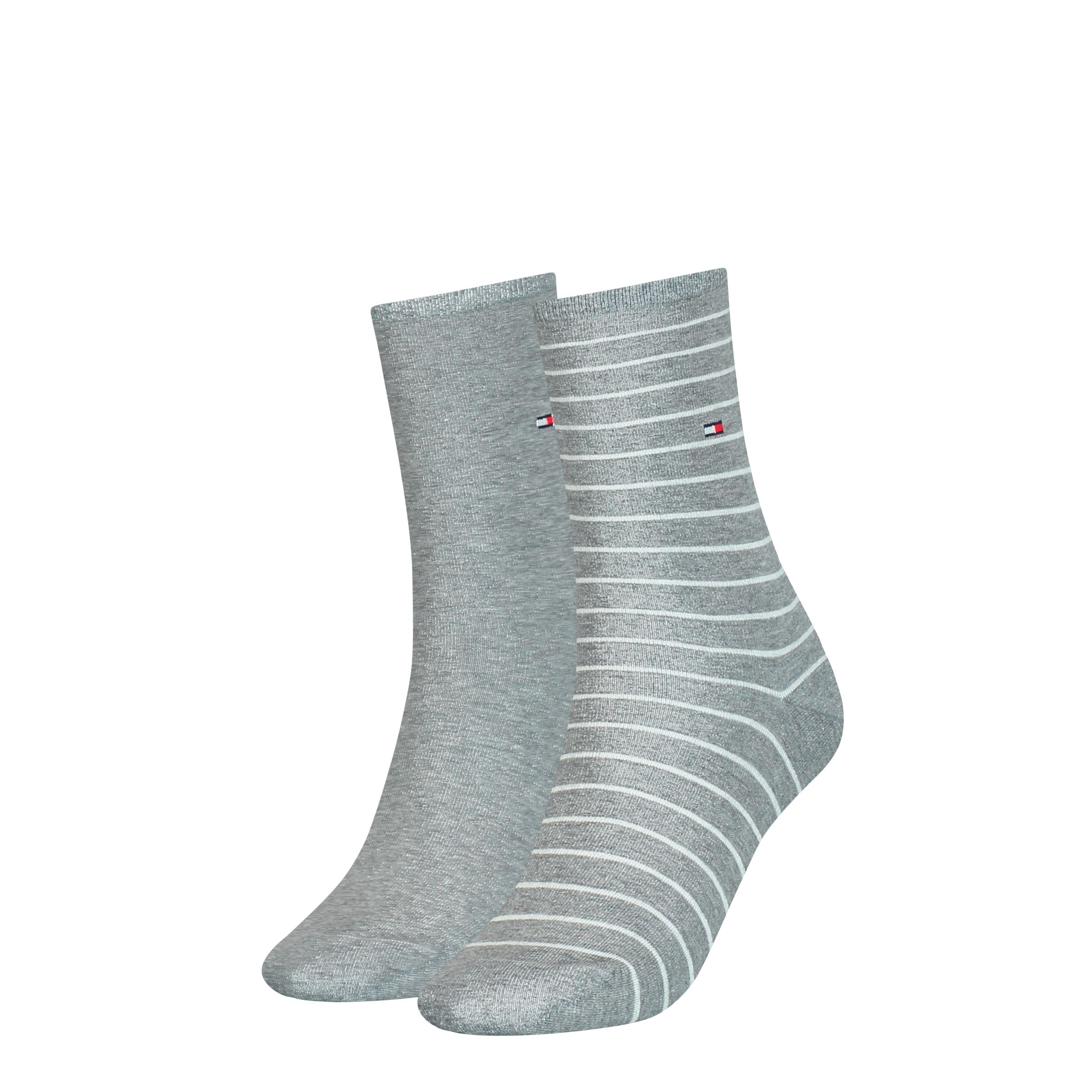 Tommy Hilfiger "TH WOMEN SOCK 2P SMALL STRIPE" 2 Paar, 2 Paar tlg. mit schmalem Rippenbündchen, meliert, gestreift