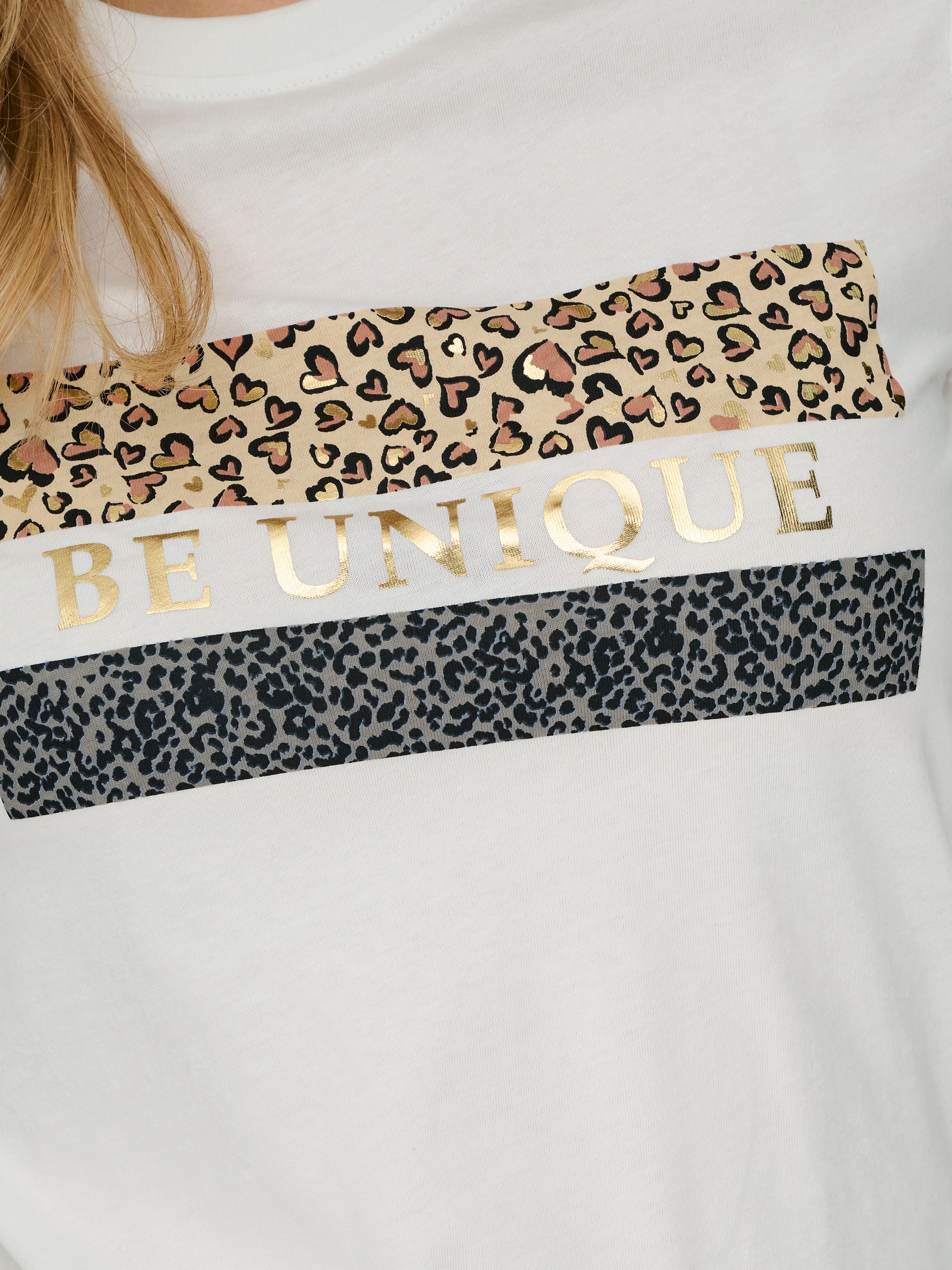 Thumbnail - ONLY Kurzarmshirt "ONLTANYA LIFE REG S/S LEO PRINT TOP JRS"