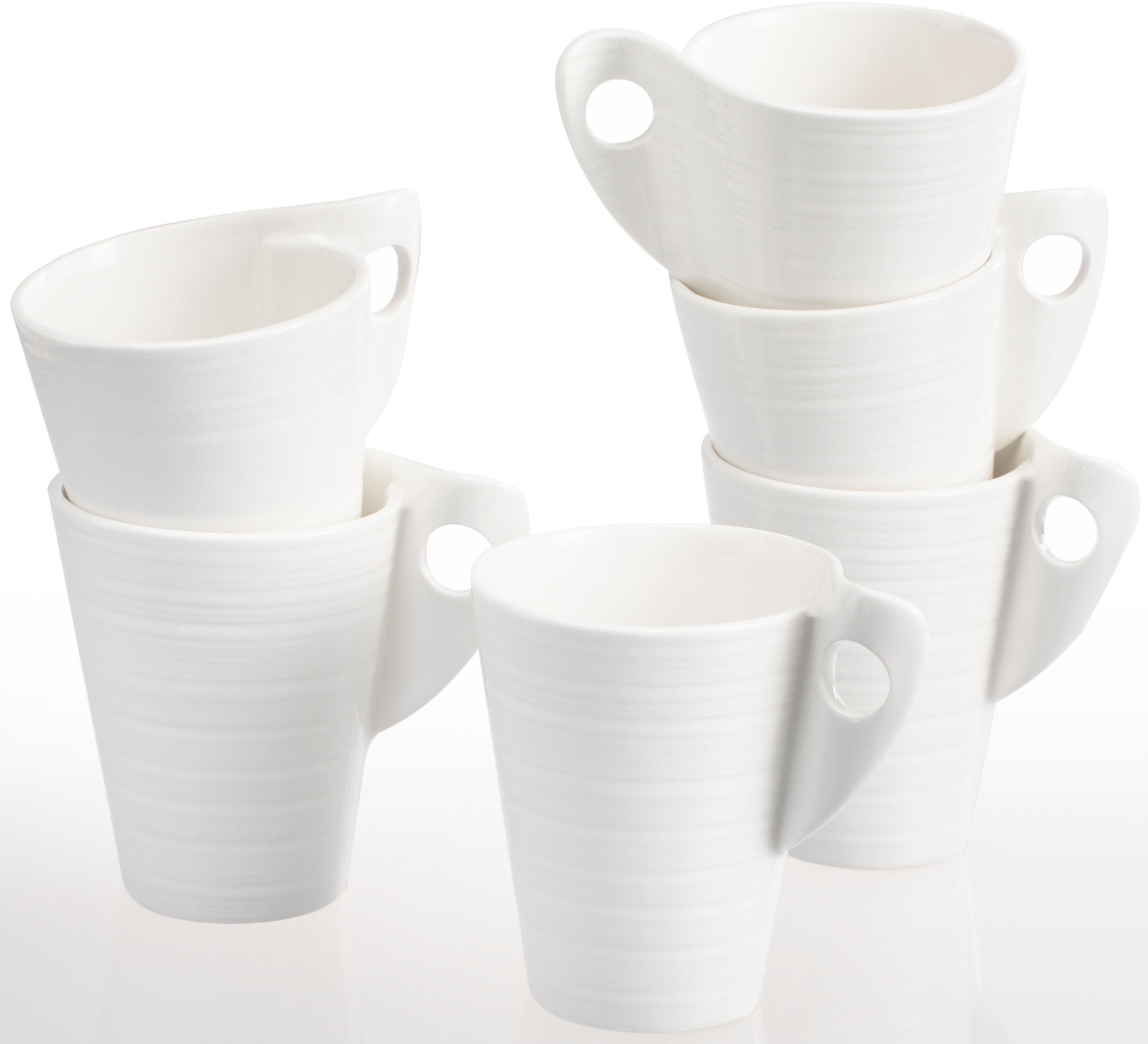 RETSCH ARZBERG Becher "Julie", 11,5cm, 250ml, 6 Stk., beige, Trinkgefäße, 6-teilig