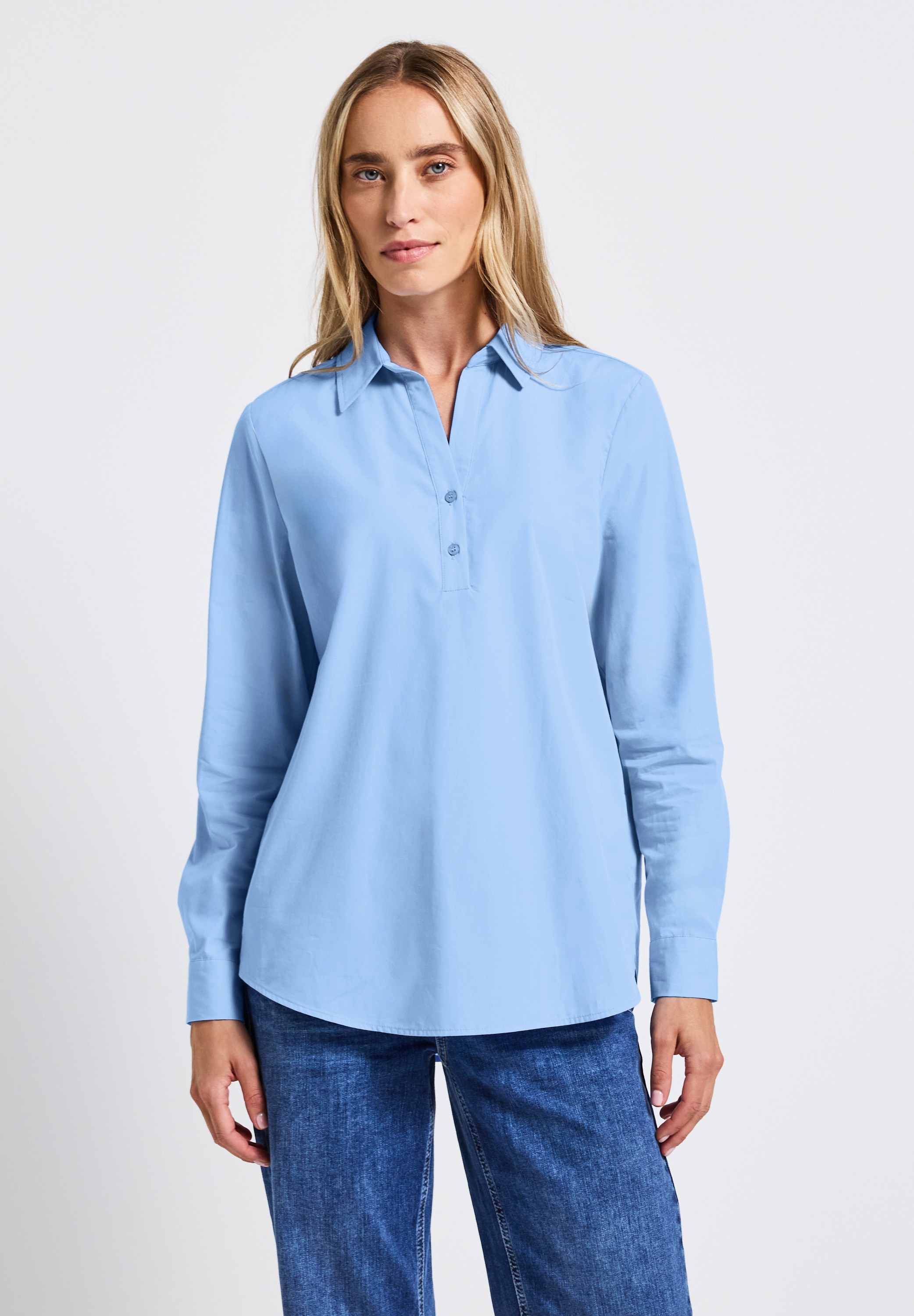 STREET ONE Hemdbluse, aus reiner Baumwolle günstig online kaufen
