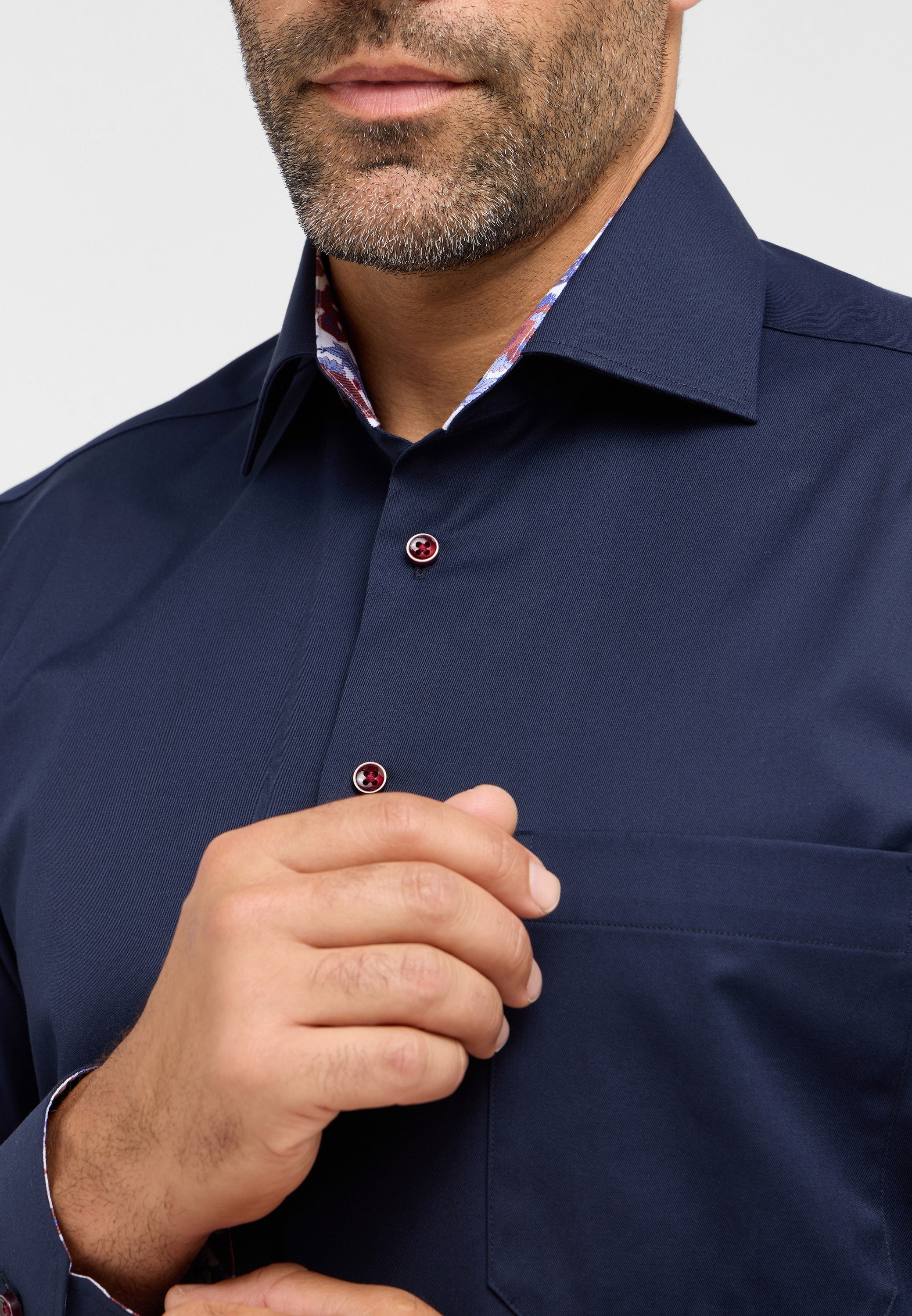 Eterna Langarmhemd »COMFORT FIT«, NON IRON (bügelfrei)
