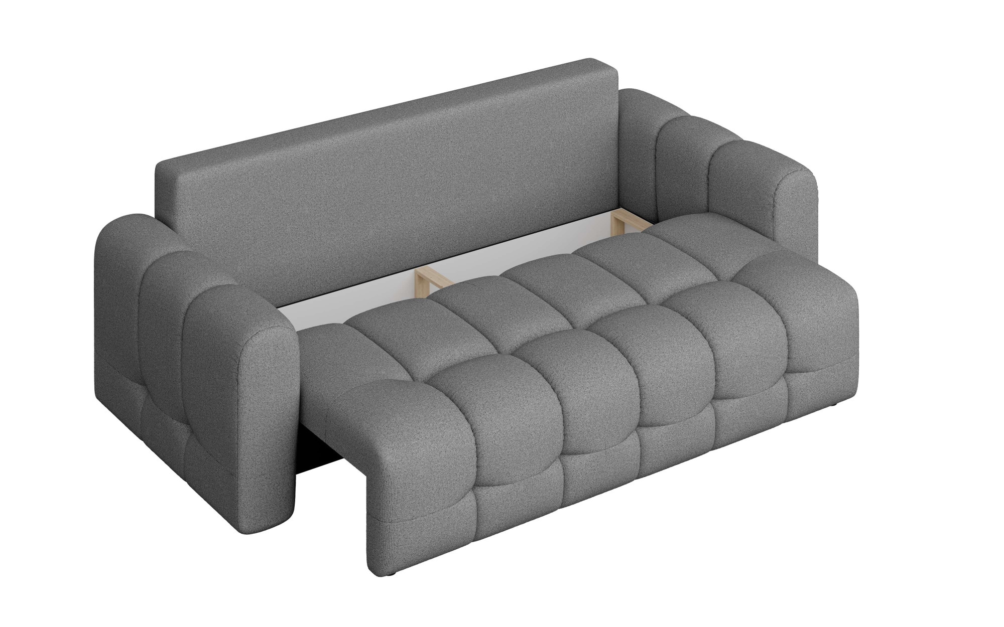 INOSIGN 3-Sitzer »Manilla, wahlweise mit Bettfunktion, B/T/H 265/117/91 cm«, mit Wellenunterfederung, in verschiedenen Materialien und Farben