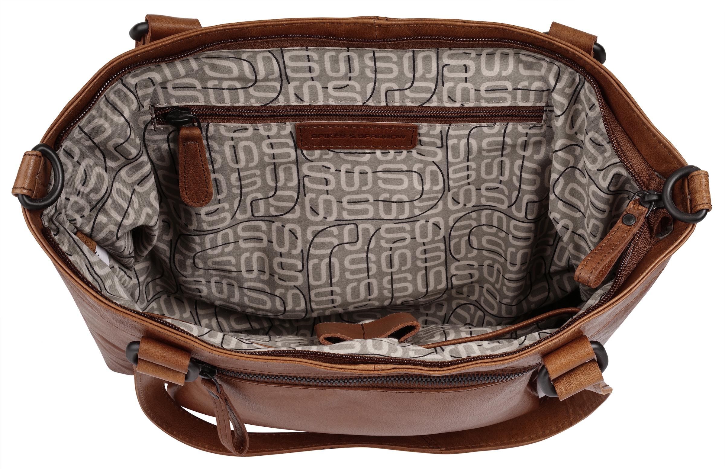 Spikes & Sparrow Shopper, echt Leder