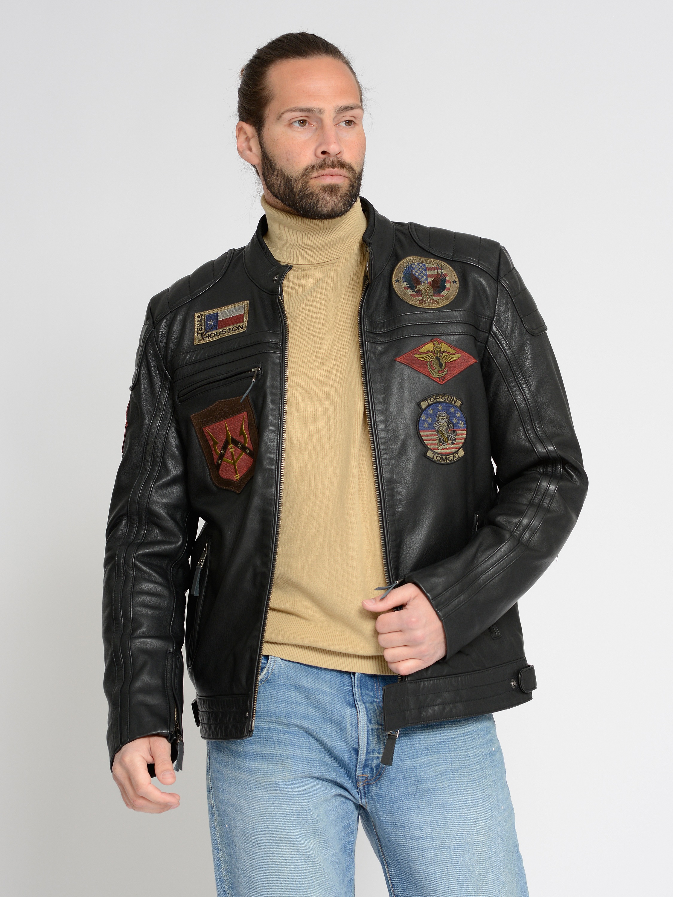 TOP GUN Lederjacke »TGJ1005«