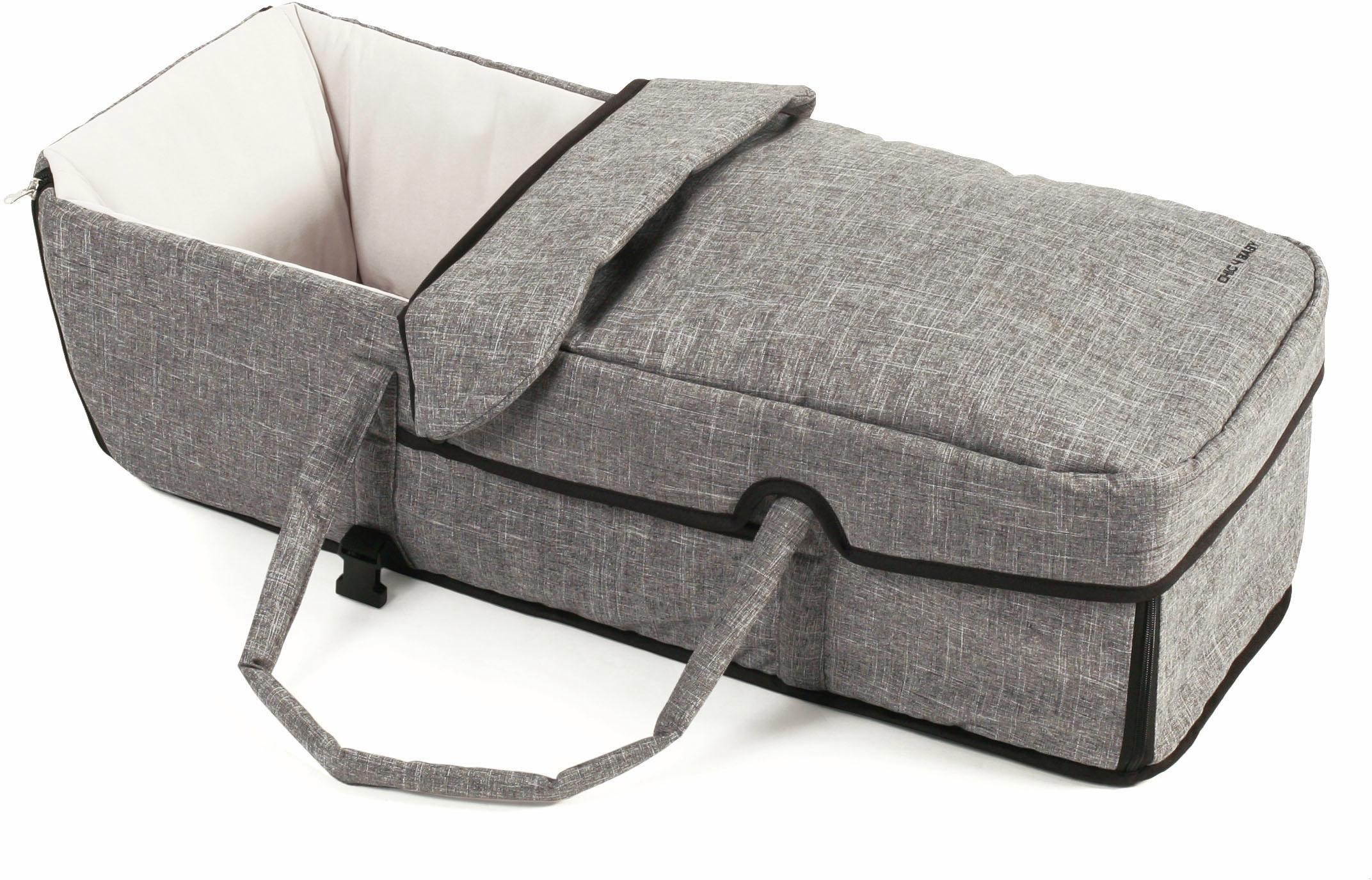 CHIC4BABY Geschwisterwagen »Duo, jeans grey«, mit herausnehmbarer Tragetasche; Kinderwagen