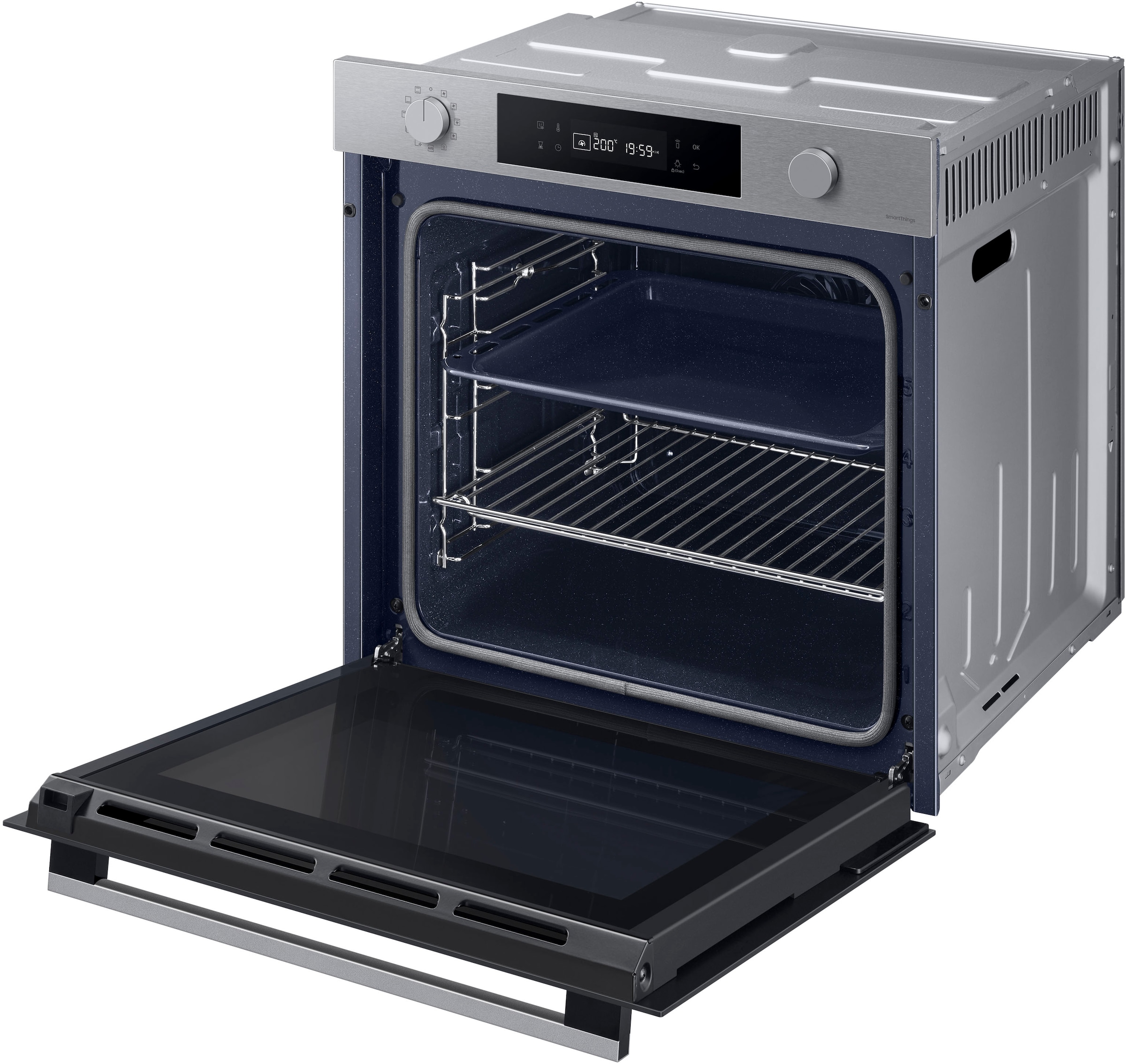 Samsung Einbaubackofen NV7400B »NV7B41307AS«, Pyrolyse-Selbstreinigung, Raumwunder - XXL-Innenraum mit 76L, langsam schließender Tür und WiFi