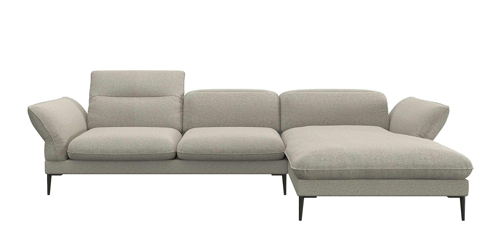 FLEXLUX Ecksofa "Salino, Funktionssofa mit Recamiere, Relaxsofa, Ecksofa", günstig online kaufen