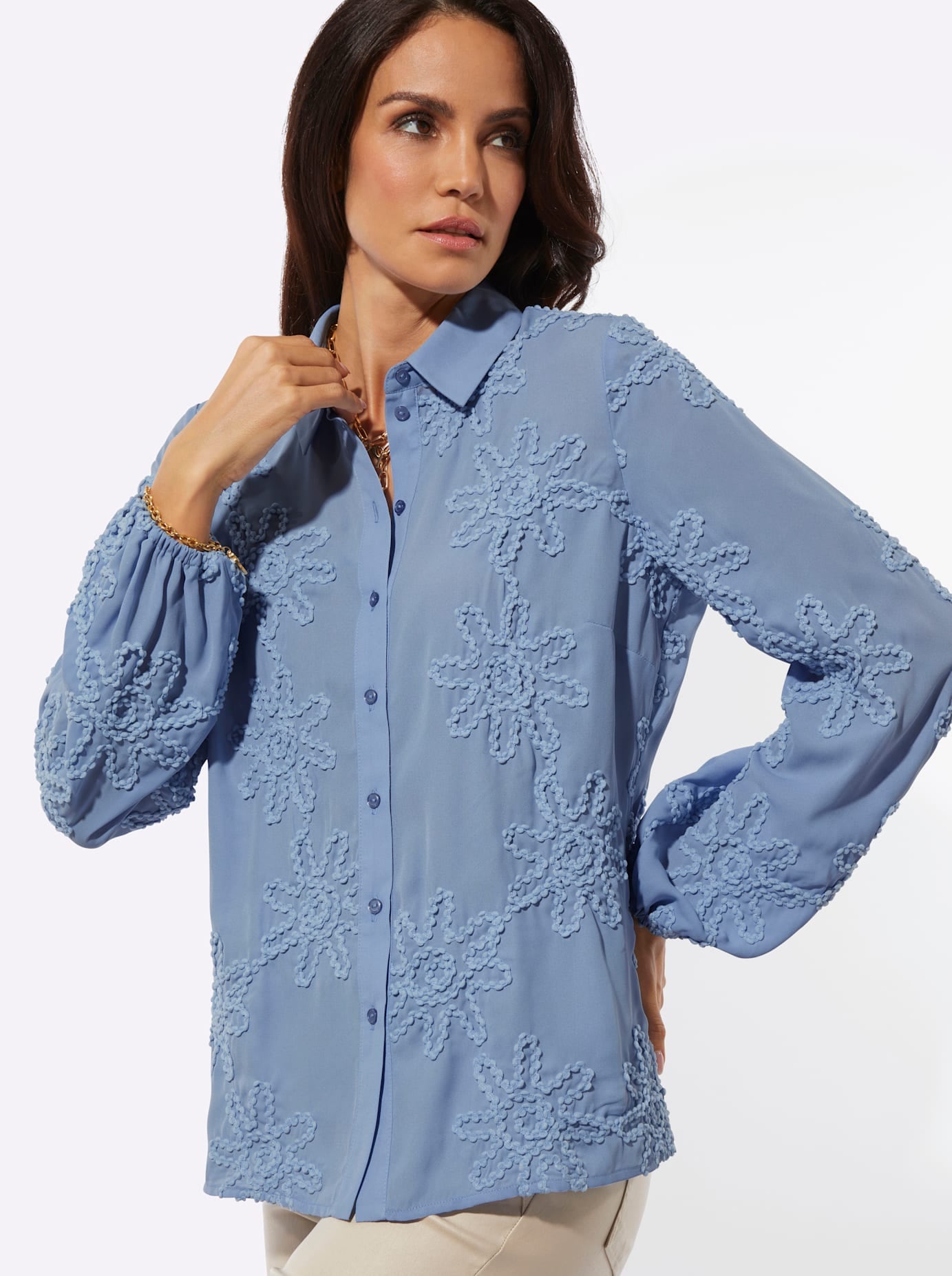 creation L Langarmbluse