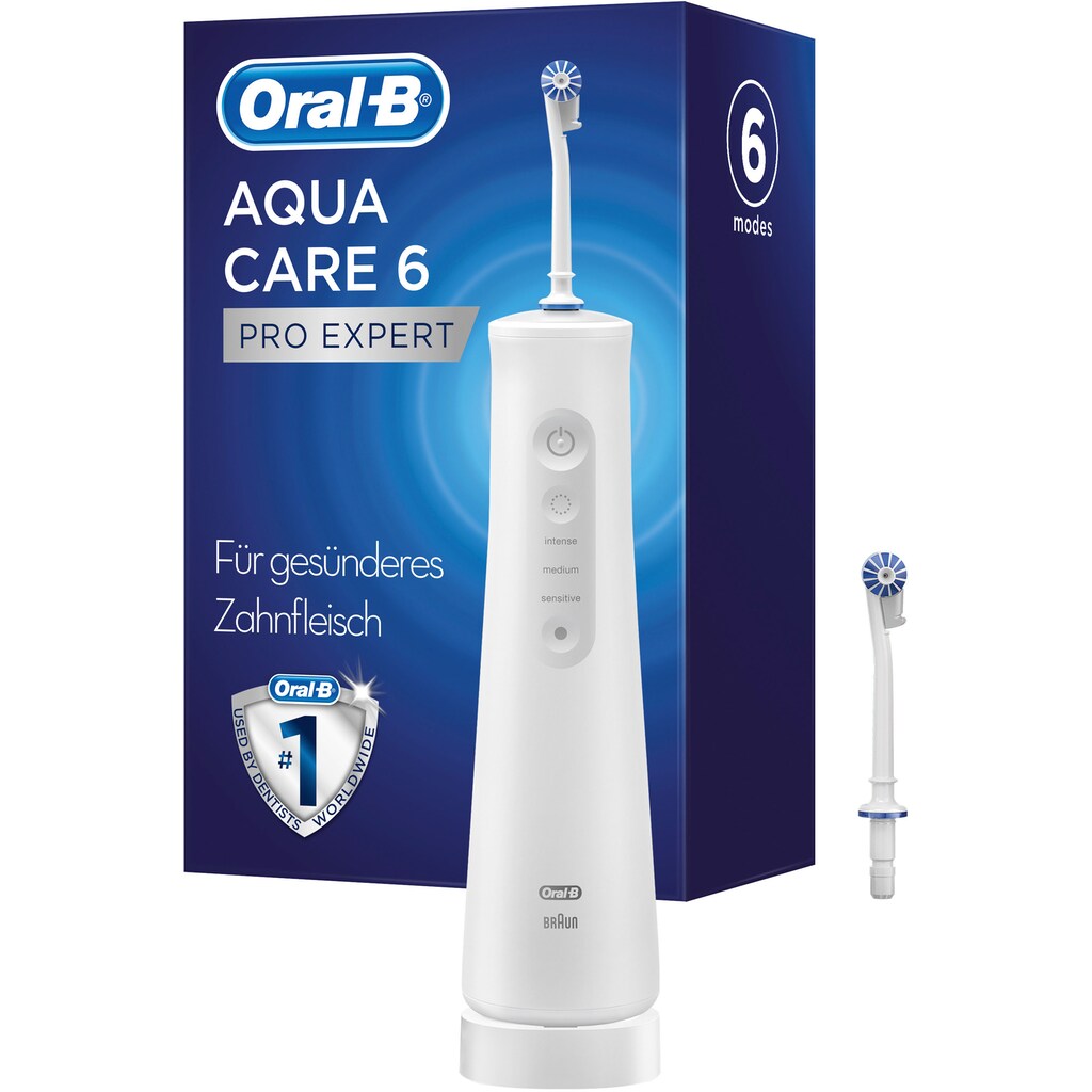 Oral-B Munddusche »AquaCare 6 Pro-Expert«, 2 St. Aufsätze}