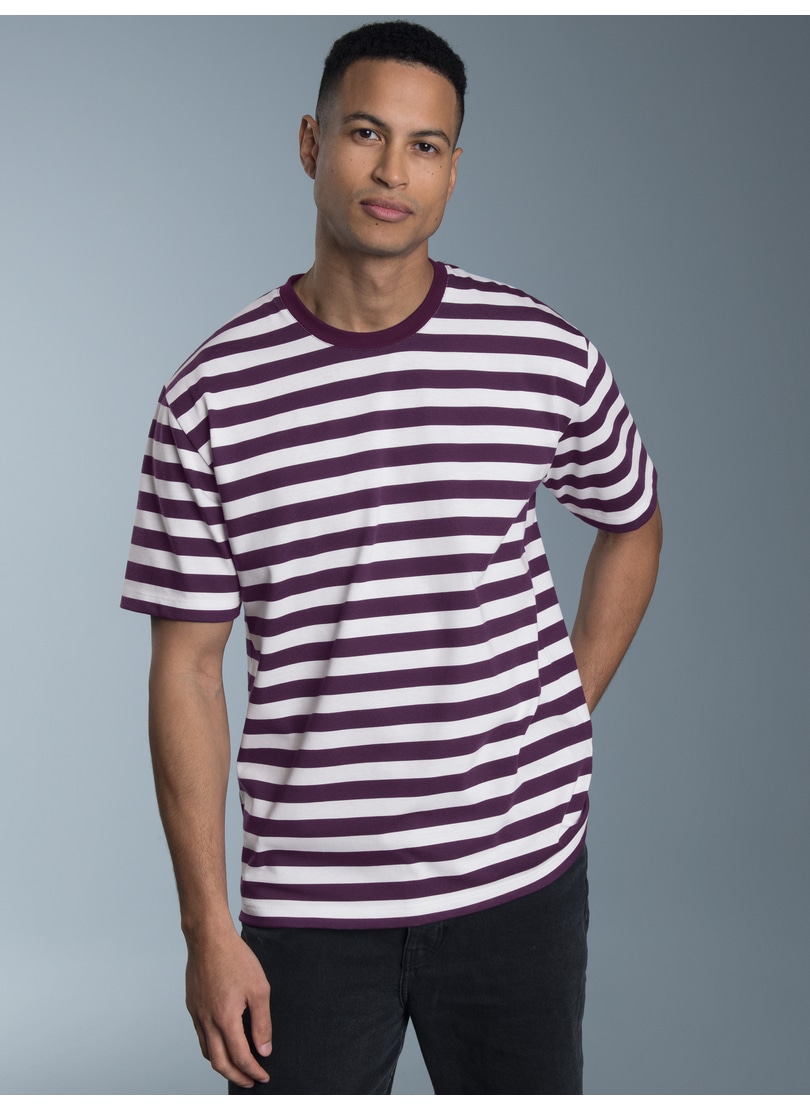 Trigema T-Shirt »TRIGEMA Heavy T-Shirt mit Ringelmuster«, (1 tlg.)