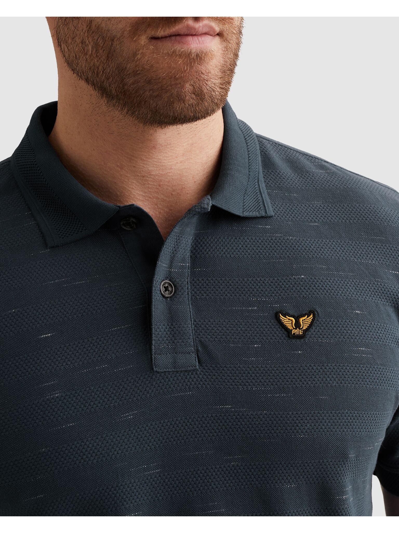 PME LEGEND Poloshirt mit Logo Stickerei