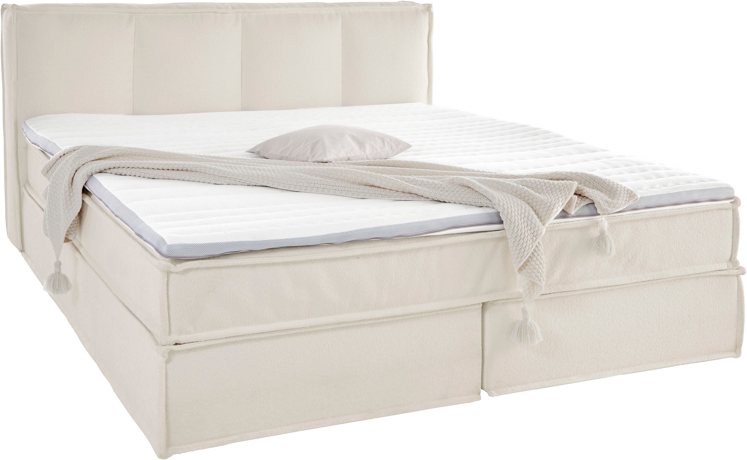 LeGer Home by Lena Gercke Boxspringbett »Addyson«, (Härtegrade H2, H3 und H4 wählbar), Boxspringbett inkl. Topper, 2 Matratzen