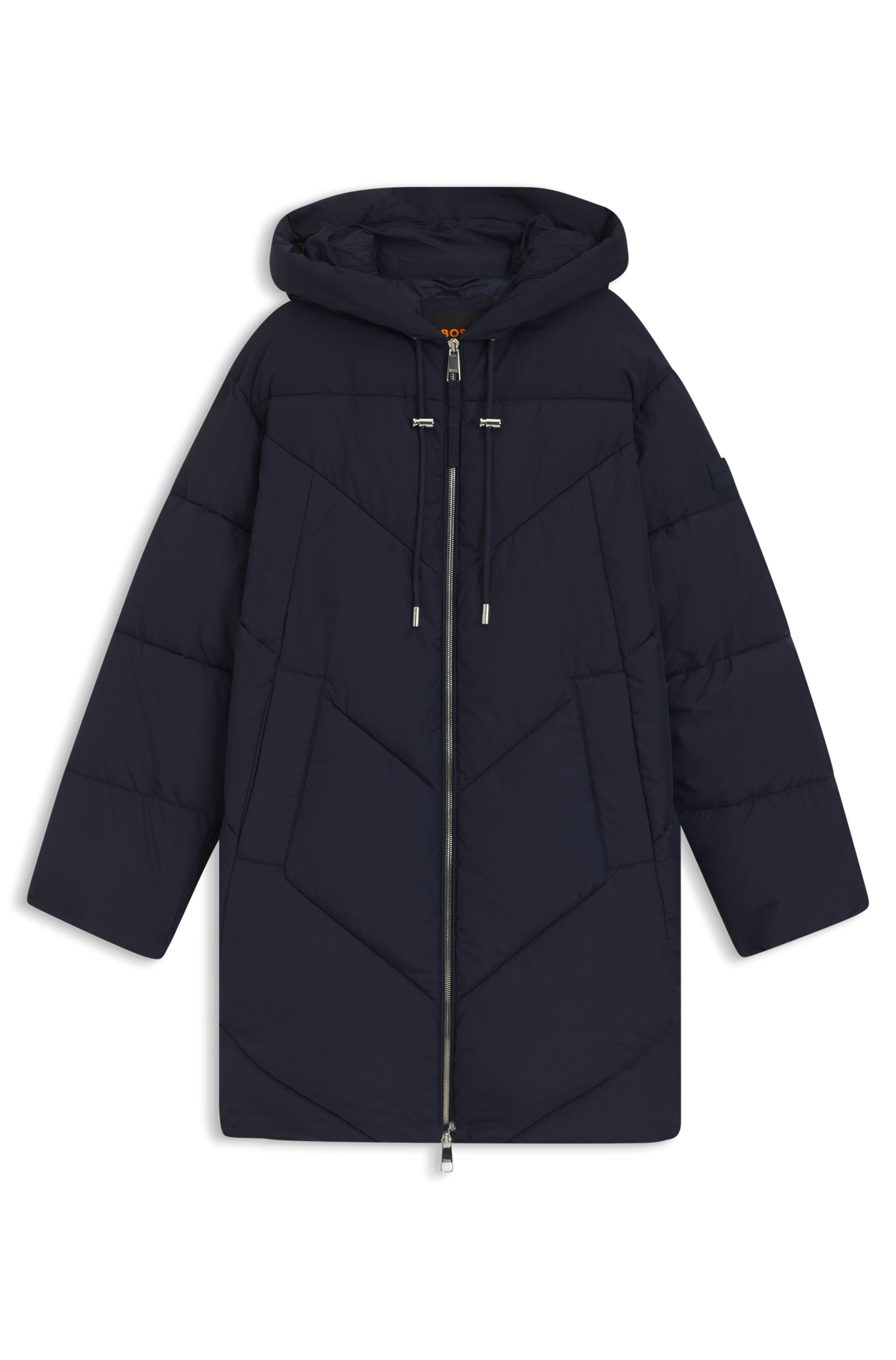 BOSS ORANGE Steppmantel "Piapolly Premium Damenmode", mit Kapuze, Chevron-S günstig online kaufen
